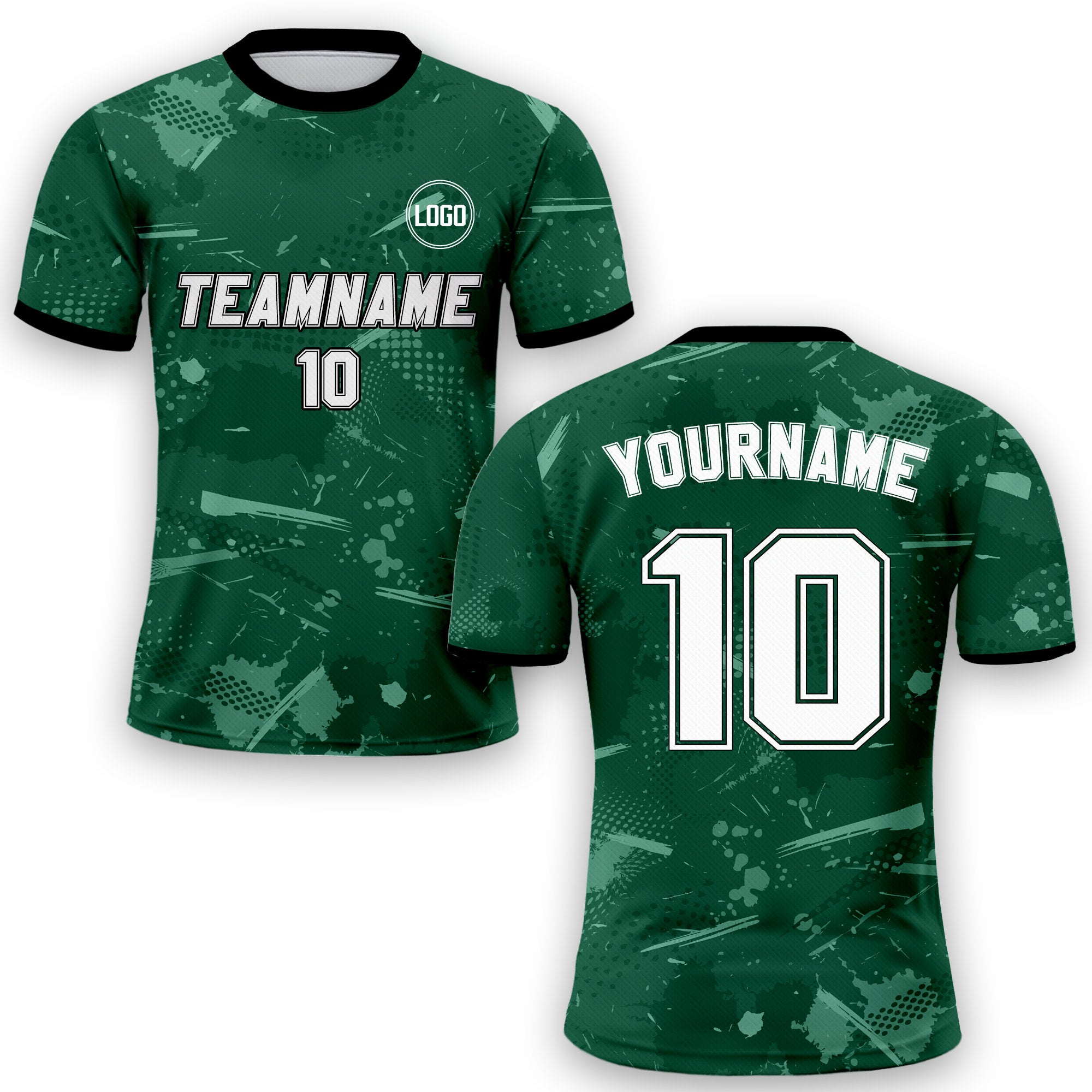 Custom Soccer Jersey for Men Women Youth Kid Team Uniform, Personalized Jersey with Team Name Logo Number, Green Soccer Jersey Sublimation