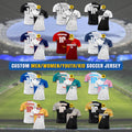 Personalized Jersey with Team Name Number, Custom Soccer Jersey for Adult Kid Team Uniform, Customized Toddler Soccer Jersey Sublimation