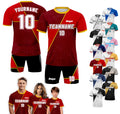 Personalized Jersey with Team Name Number, Custom Soccer Jersey for Adult Kid Team Uniform, Customized Soccer Jersey Sublimation Red