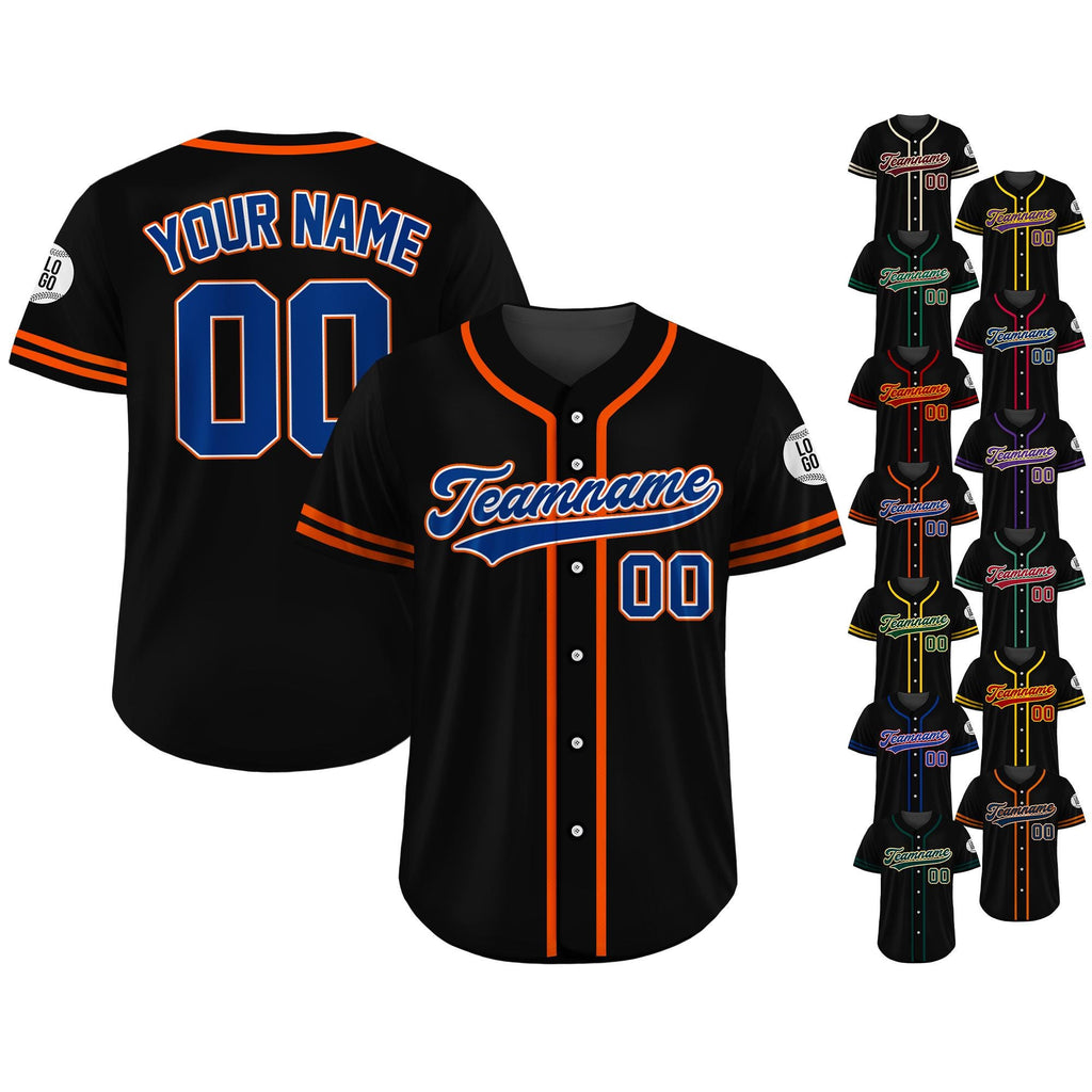 Custom Team Name Number Baseball Jersey Shirt, Personalized Baseball Jersey For Adult Kid, Retro Vintage Black Matching Uniform Street Style