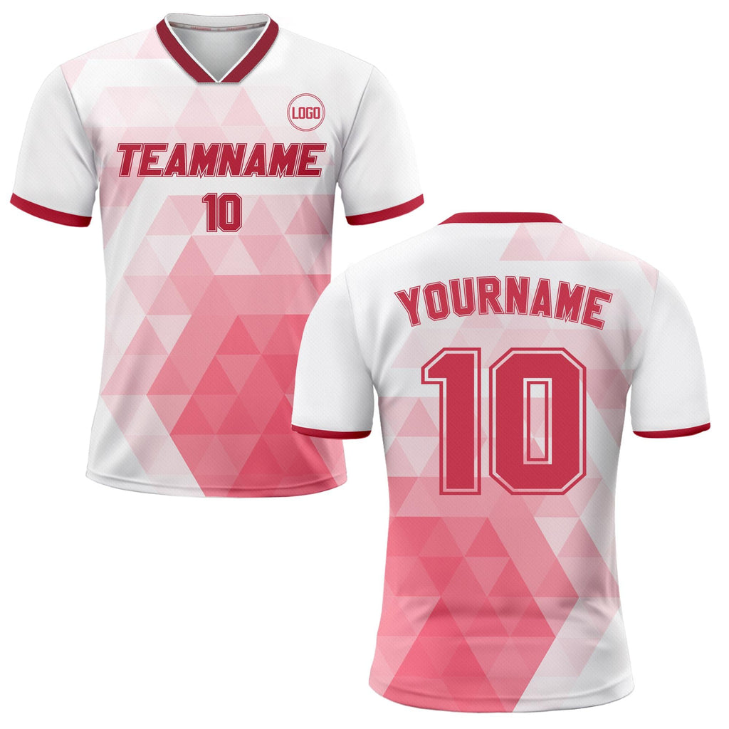 Custom Soccer Jersey for Adult Kid Team Uniform, Personalized Jersey with Team Name Number, White Toddler Soccer Sublimation Jersey Kinder
