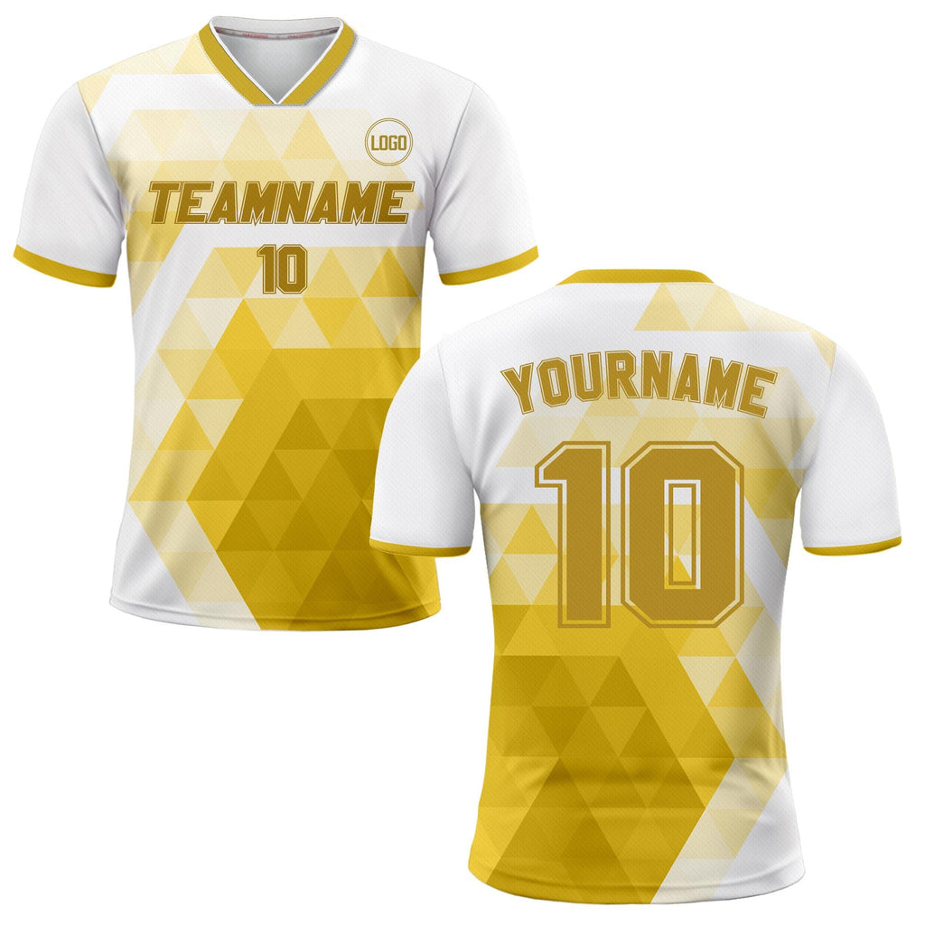 Custom Soccer Jersey for Adult Kid Team Uniform, Personalized Jersey with Team Name Number, Yellow Toddler Soccer Sublimation Jersey Kinder