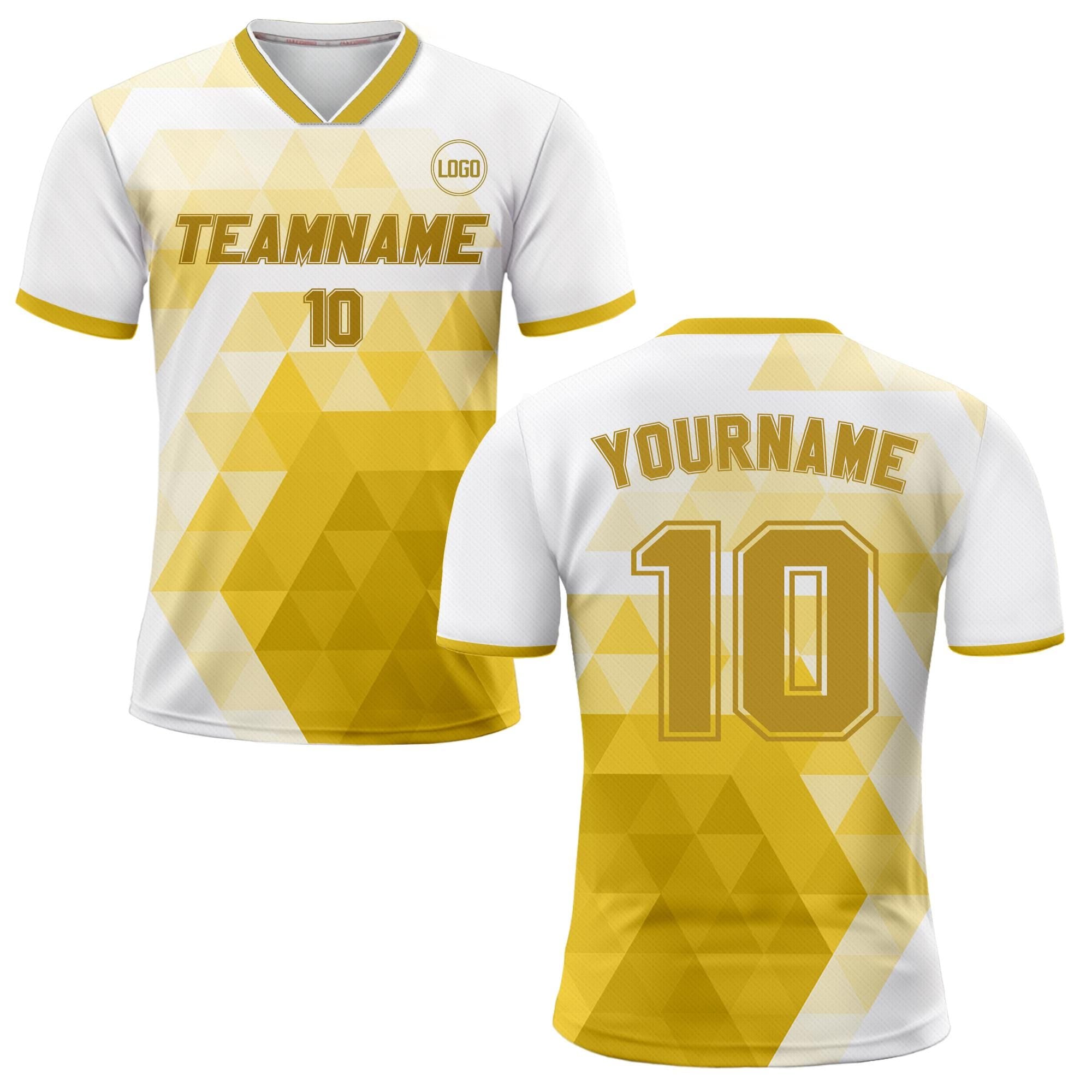 Custom Soccer Jersey for Adult Kid Team Uniform, Personalized Jersey with Team Name Number, Yellow Toddler Soccer Sublimation Jersey Kinder