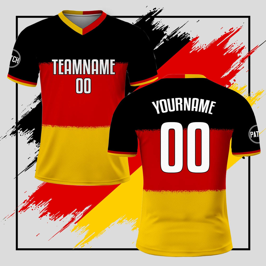 Custom Germany Soccer Jersey for Men Women Youth Kid Shirt for Fans Player, Personalized Name Number Logo, National Soccer Jersey Kid Shirt