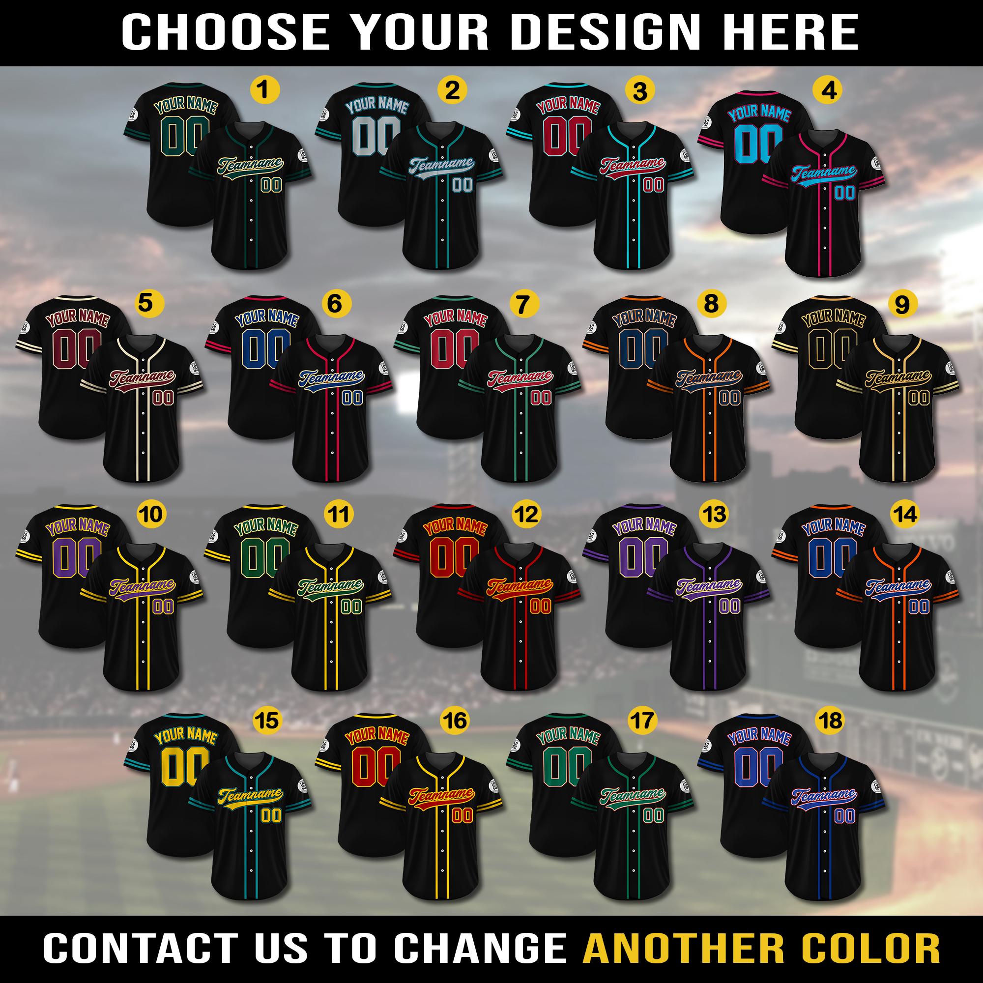 Custom Baseball Jersey Shirt, Custom Team Name Number, Personalized Baseball Jersey For Adult Kid, Black Purple Baseball Jersey Uniform