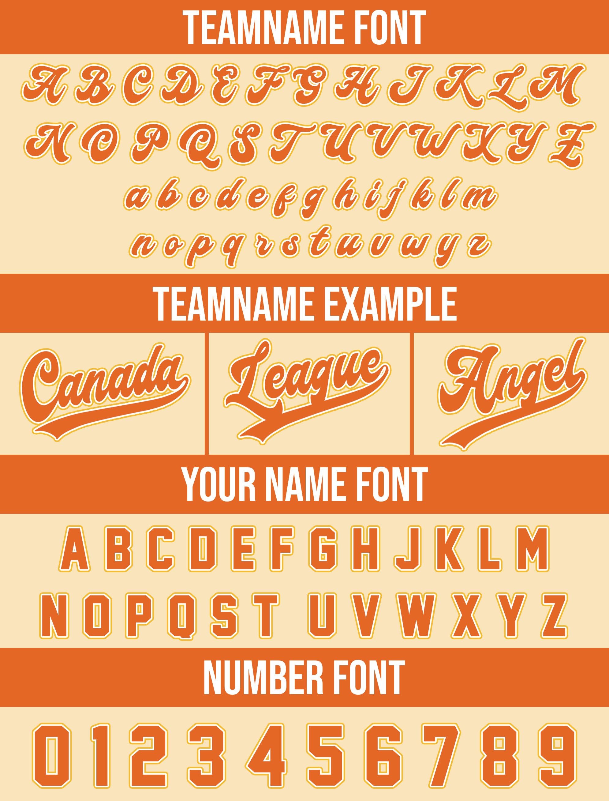 Custom Baseball Jersey with Team Name Number, Jersey Shirt for Men Women Youth Kid, Gifts for Baseball Fans Gradient Pinstripe Sand Orange