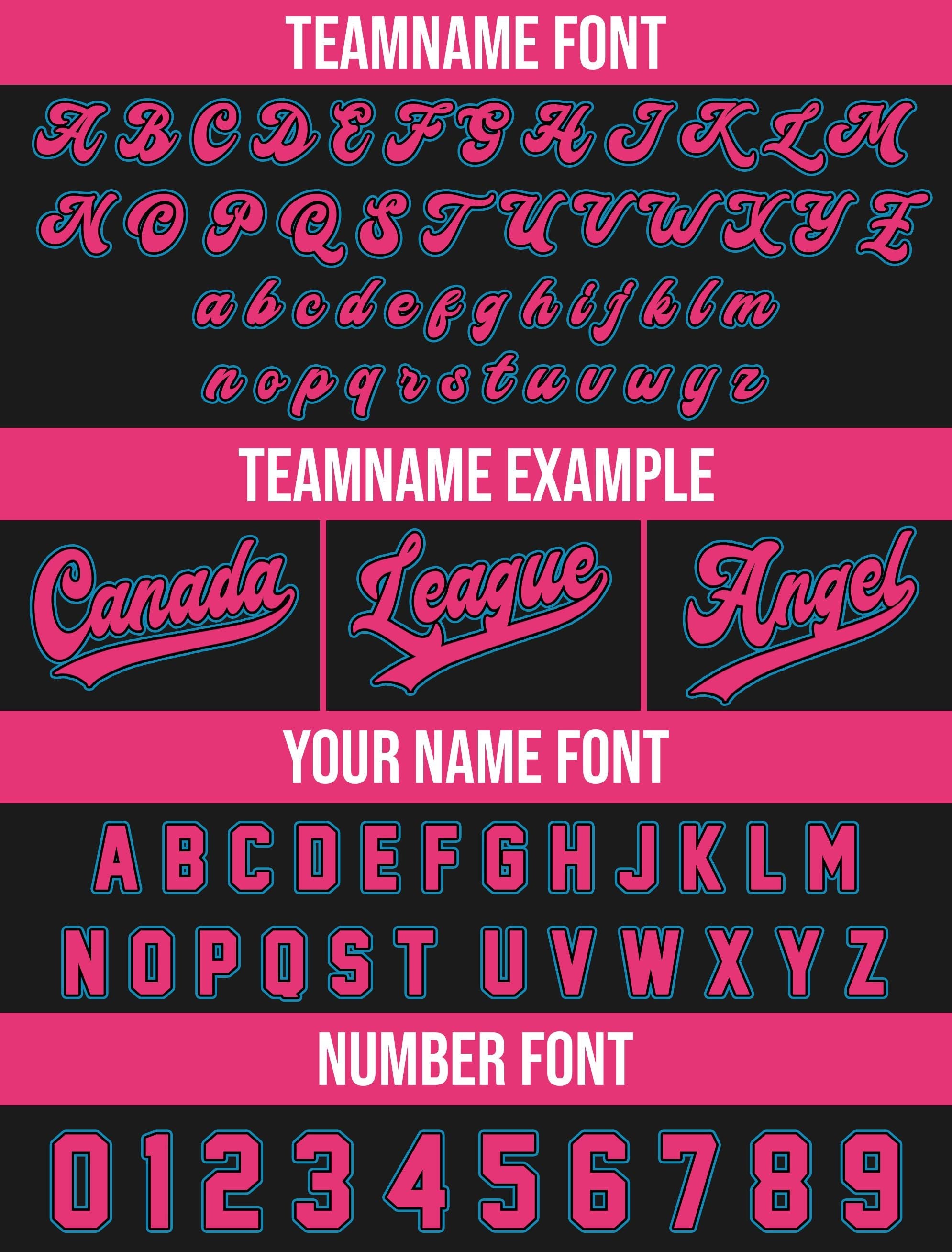 Custom Baseball Jersey with Team Name Number, Jersey Shirt for Men Women Youth Kid, Gifts for Baseball Fans Gradient Pinstripe Black Pink