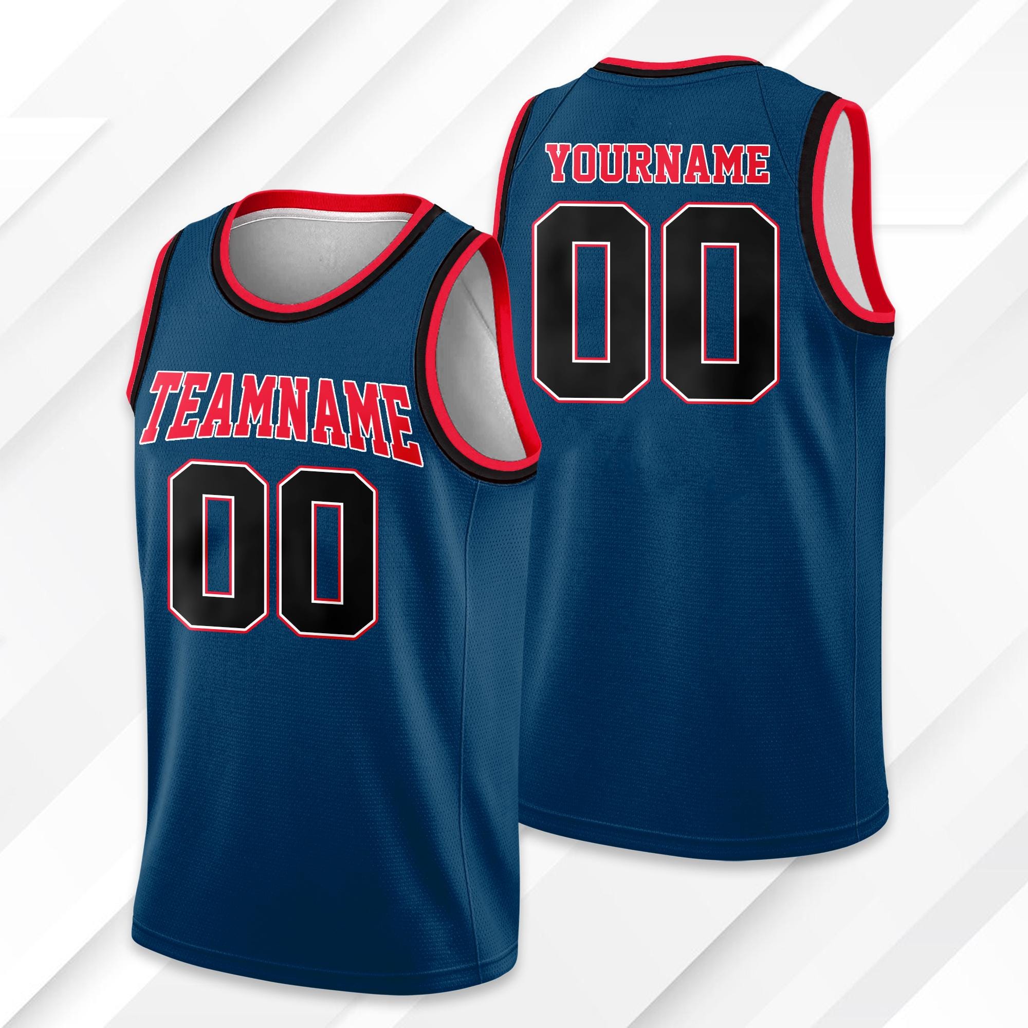 Custom Team Name & Number Basketball Jersey Tank Top For Adult Kid, Personalized Basketball Jersey Navy, Game Day Outfit For Basketball Fans