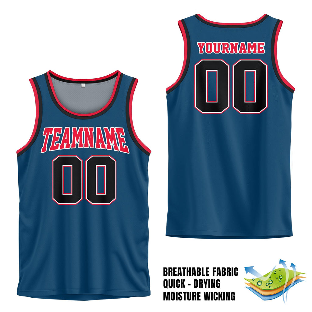 Custom Team Name & Number Basketball Jersey Tank Top For Adult Kid, Personalized Basketball Jersey Navy, Game Day Outfit For Basketball Fans