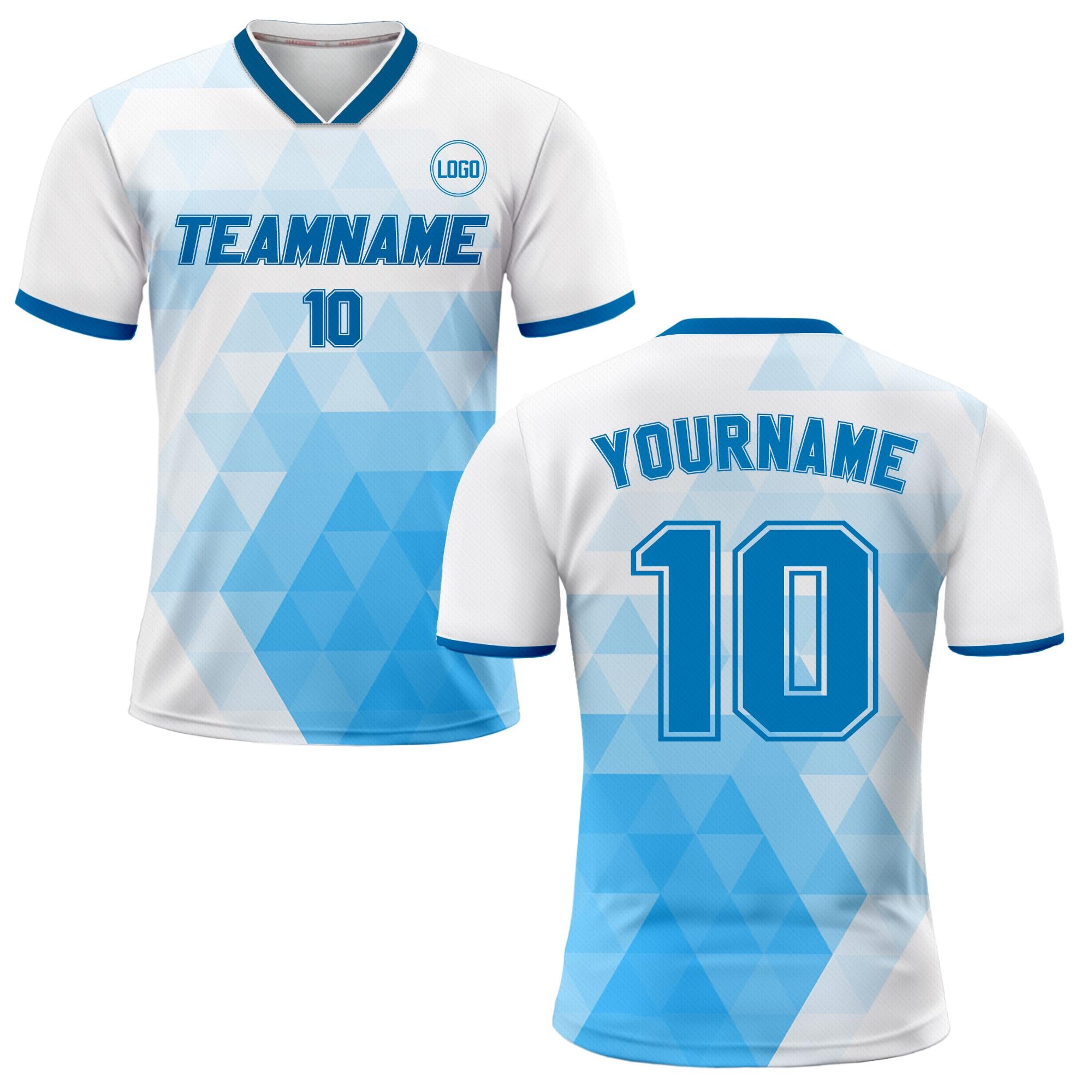Custom Soccer Jersey for Adult Kid Team Uniform, Personalized Jersey with Team Name Number, White Toddler Soccer Sublimation Jersey Kinder