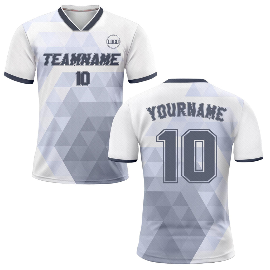 Custom Soccer Jersey for Adult Kid Team Uniform, Personalized Jersey with Team Name Number, White Toddler Soccer Sublimation Jersey Kinder