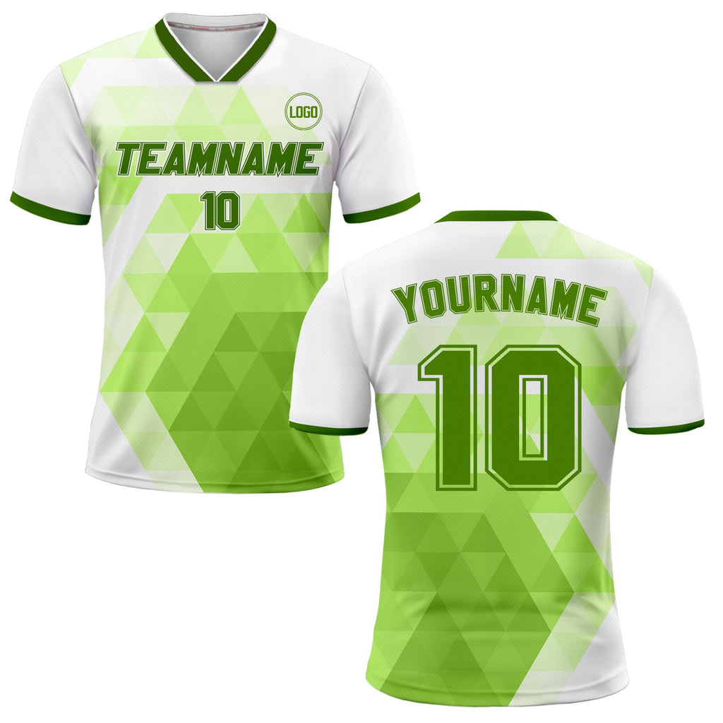 Custom Soccer Jersey for Adult Kid Team Uniform, Personalized Jersey with Team Name Number, Green Toddler Soccer Sublimation Jersey Kinder