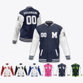 Personalized Initials & Name Varsity Jacket Letterman College Custom Jacket for Men Women Youth Kid Customized Varsity Jacket Baseball style