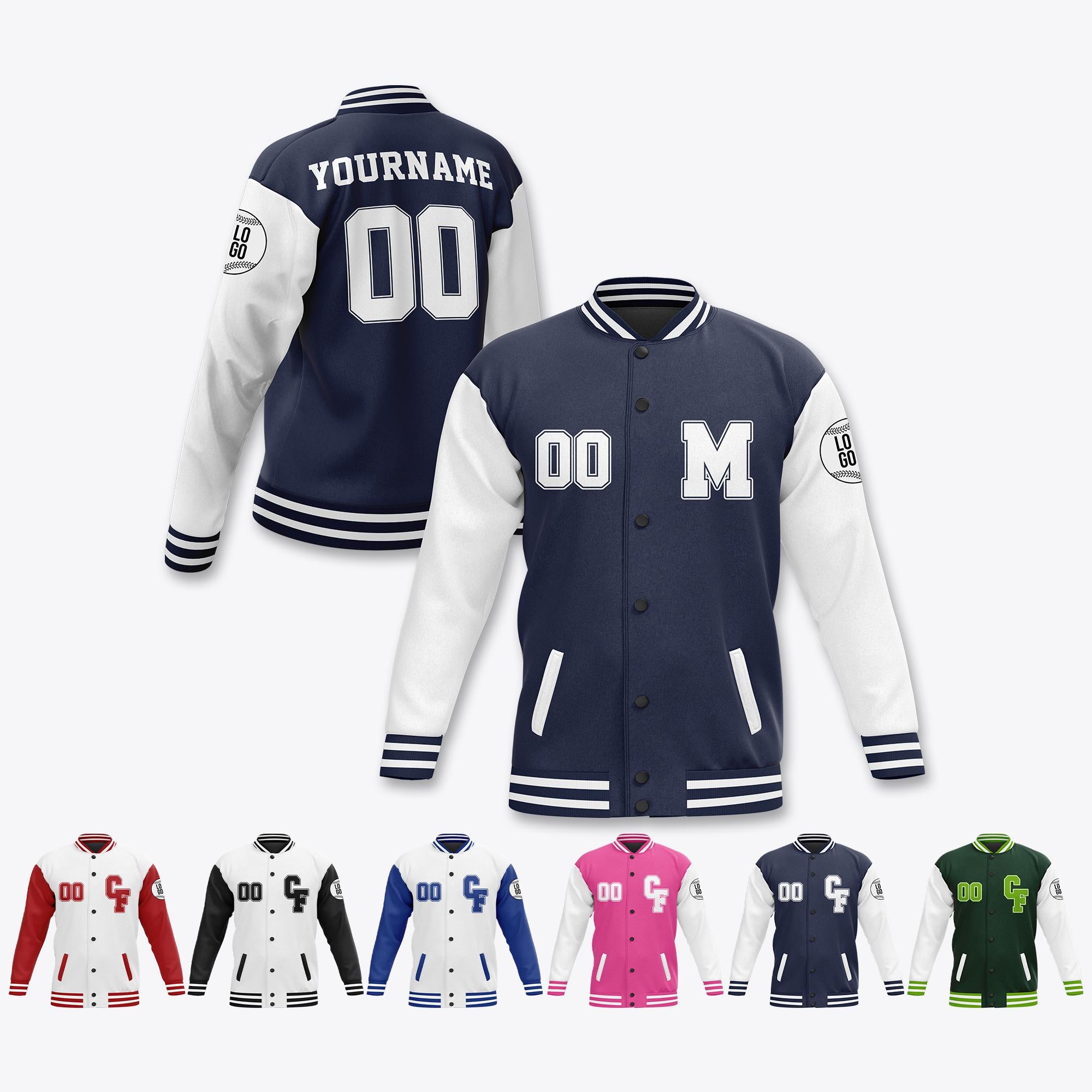 Personalized Initials & Name Varsity Jacket Letterman College Custom Jacket for Men Women Youth Kid Customized Varsity Jacket Baseball style