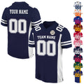 Custom Football Jersey for Adult Kid, Customized Team Name Number Football Team Jersey Shirt, Personalized College Football Team Fans Jersey