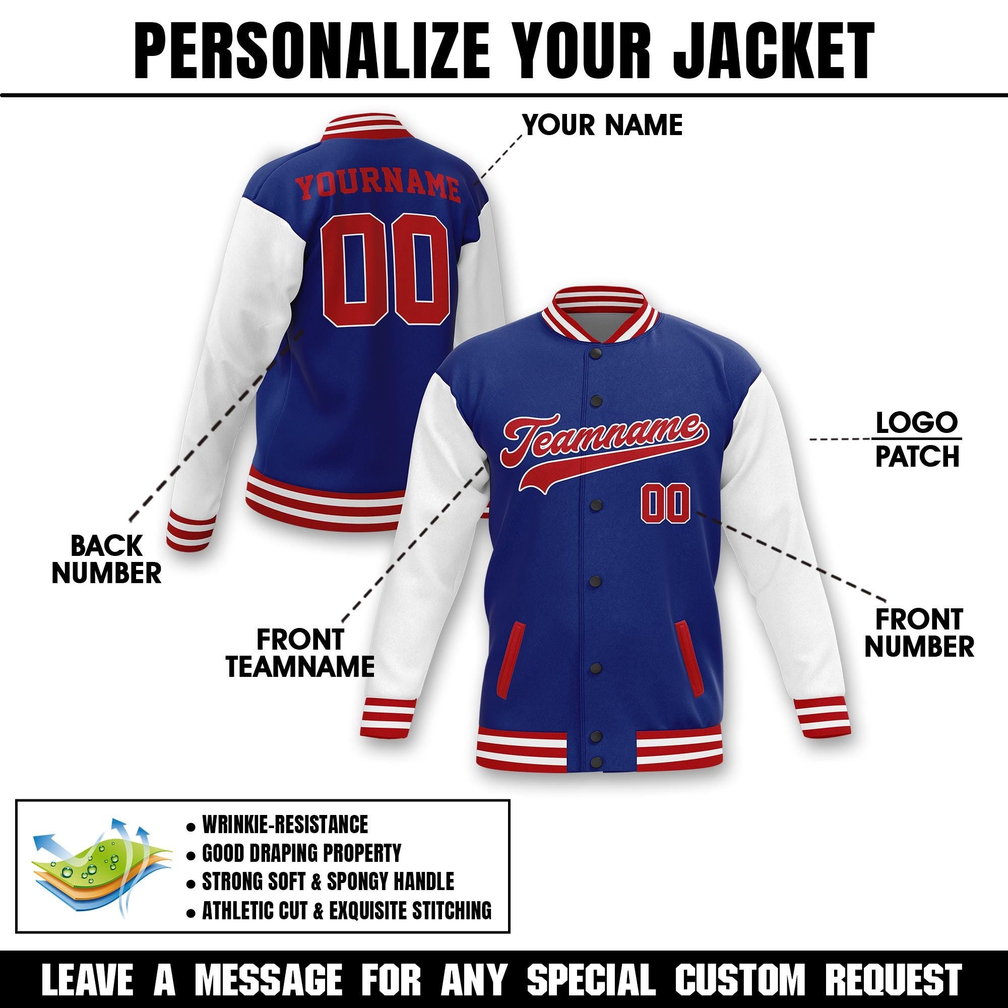 Customized Team Name Number Logo Baseball Jacket, Personalized Adult Kid Name Varsity Unisex Jacket for Team, Varsity Baseball Jacket S-5XL