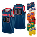 Custom Team Name & Number Basketball Jersey Tank Top For Adult Kid, Personalized Basketball Jersey Navy, Game Day Outfit For Basketball Fans