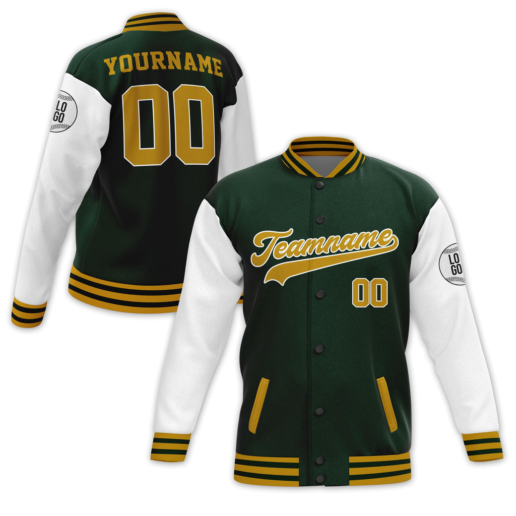 Personalized Jacket with Team Name Name Number for Adults Kid, Make Your Own Style Varsity Unisex Jacket, Customized Fashion Baseball Jacket