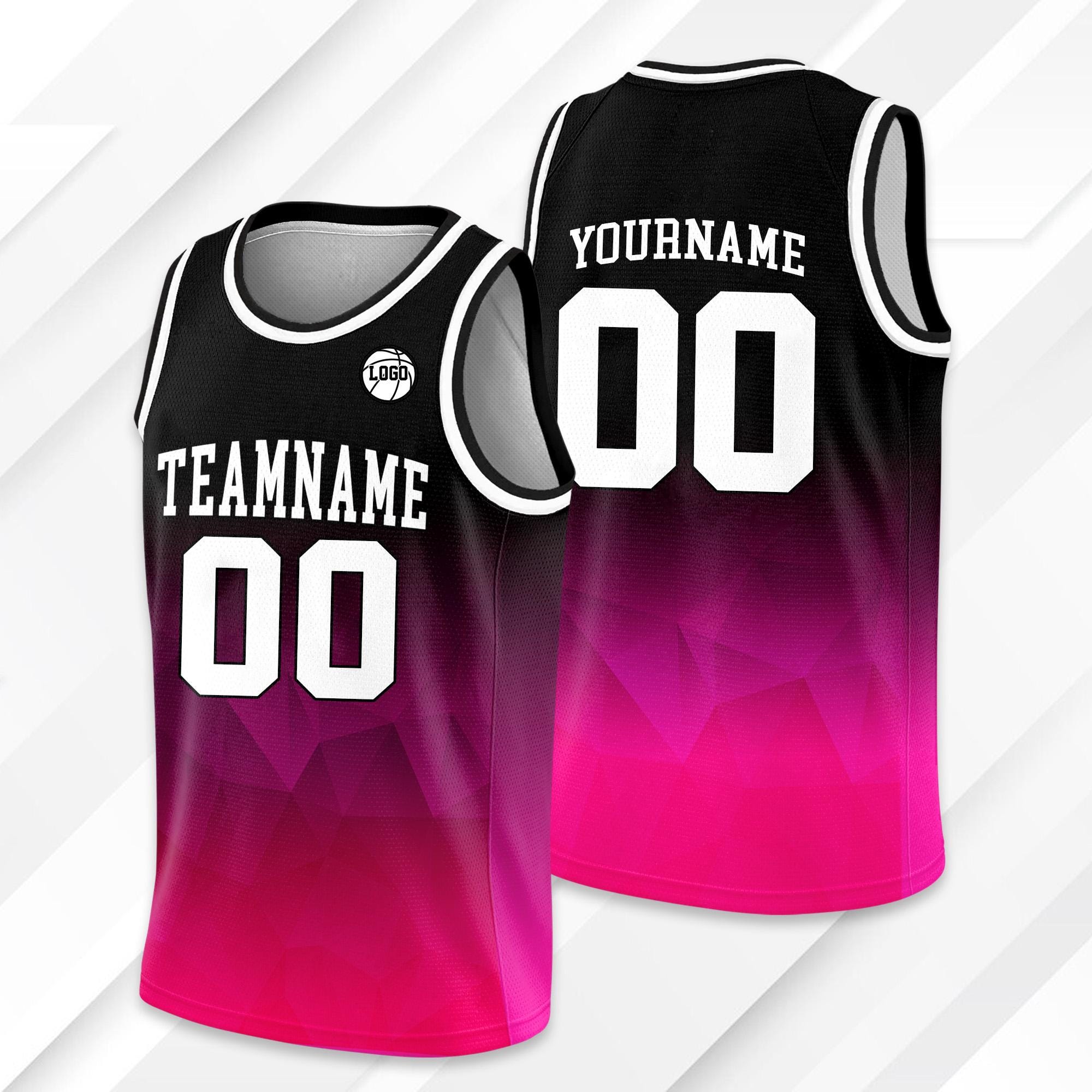 Personalized Gradient Basketball Jersey Team Name Number Logo For Adult Kid Youth, Ideal Gift For Basketball Lovers, Basketball Tank Top