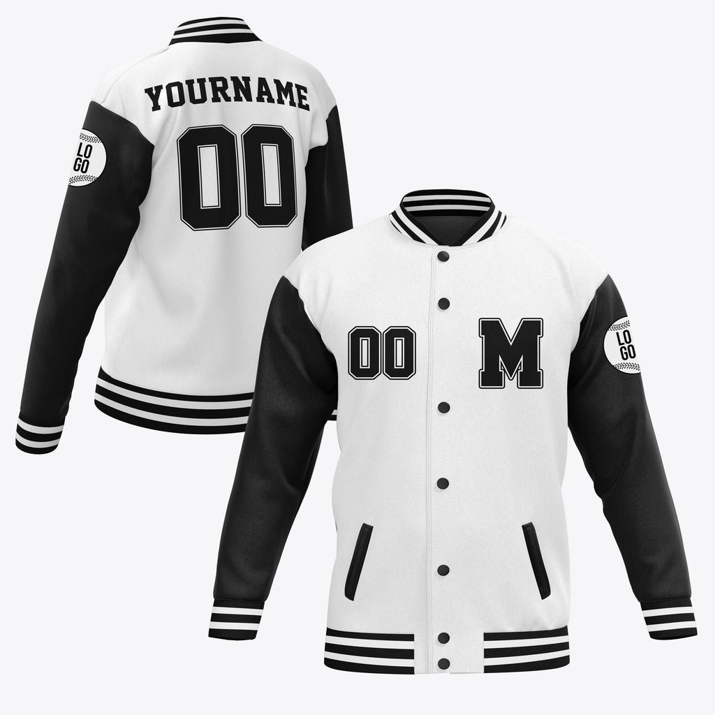 Personalized initials & Name Varsity Jacket, Personalized Adults Kid Youth Name Varsity Unisex Jacket Customized Baseball Jacket Letterman