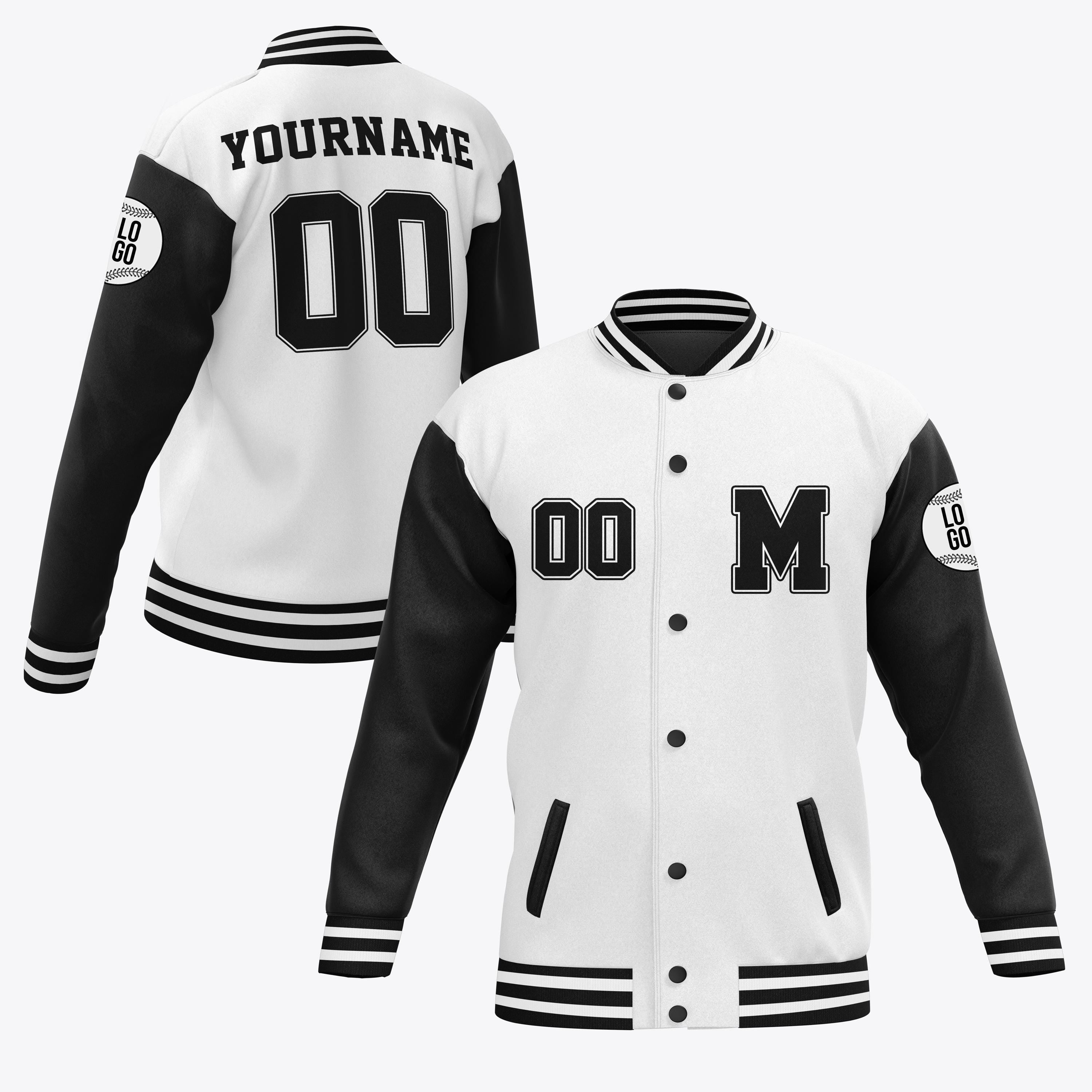 Personalized initials & Name Varsity Jacket, Personalized Adults Kid Youth Name Varsity Unisex Jacket Customized Baseball Jacket Letterman
