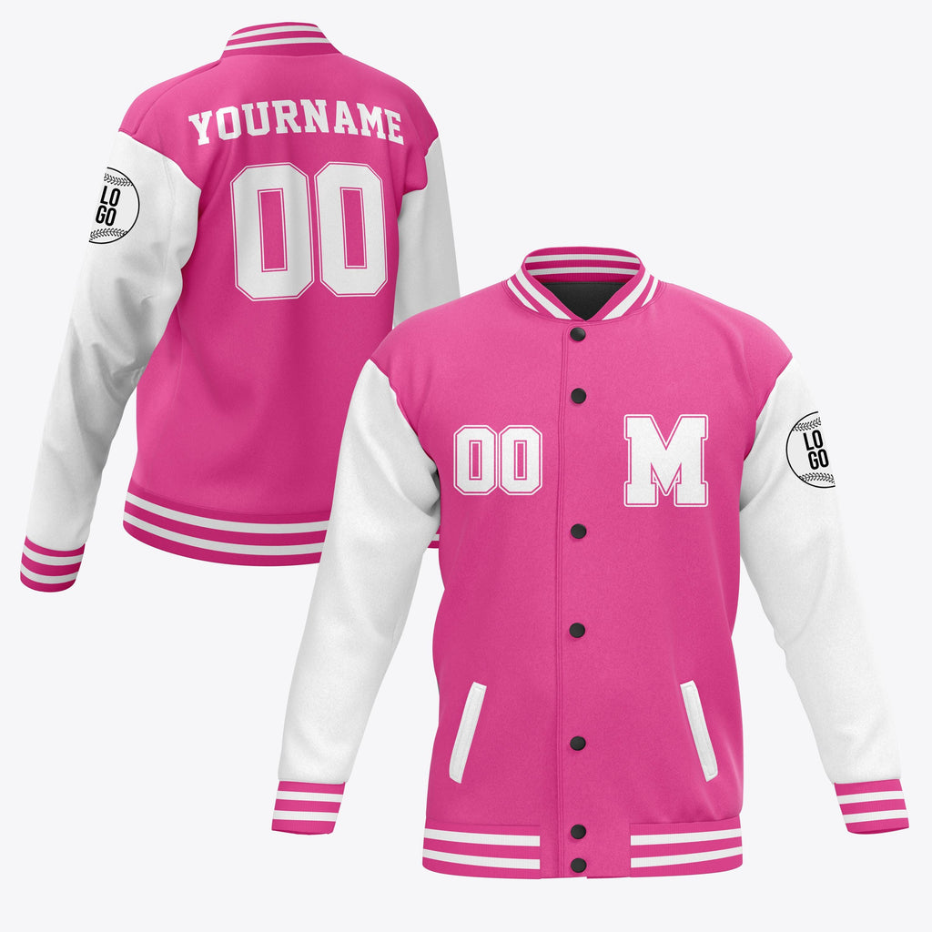 Personalized initials & Name Varsity Jacket, Personalized Adults Kid Youth Name Varsity Unisex Jacket Customized Baseball Jacket Letterman