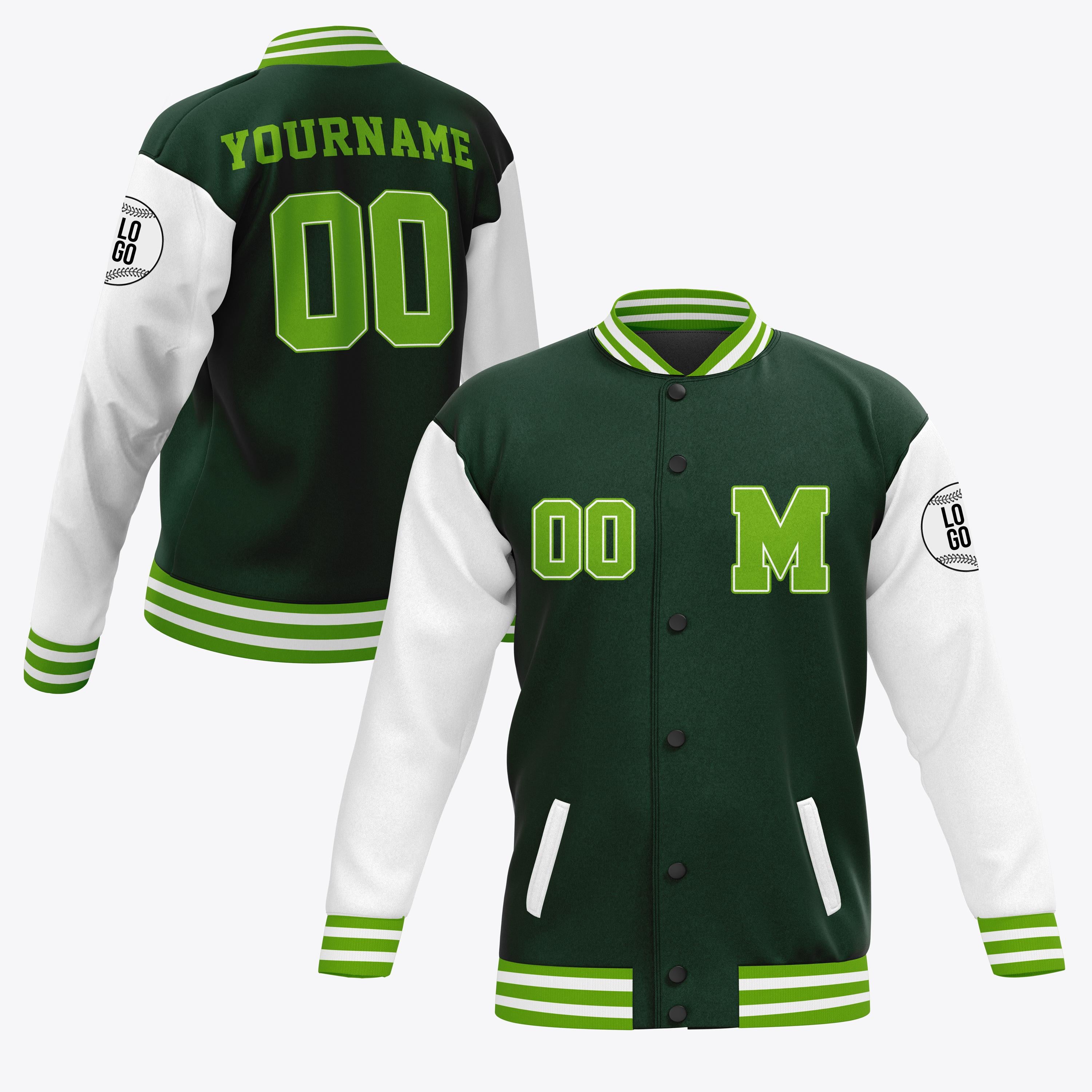 Personalized Adults Kid Name Varsity Unisex Jacket, Customized Baseball Jacket Letterman College Personalized Initials & Name Varsity Jacket