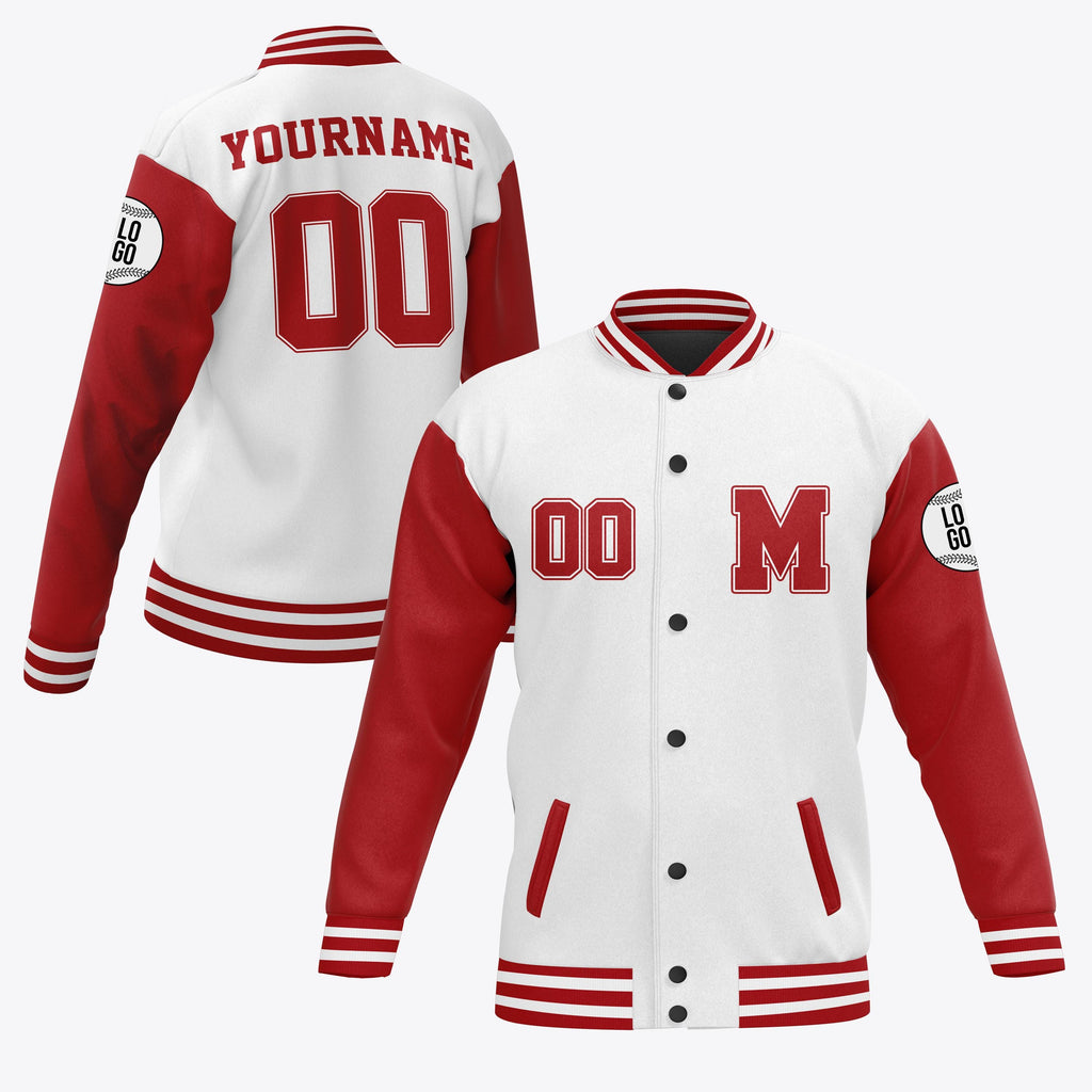 Personalized Initials and Name Varsity Jacket, Custom Baseball Jacket for Adult Youth Kid Varsity Jacket Baseball Style Letterman College