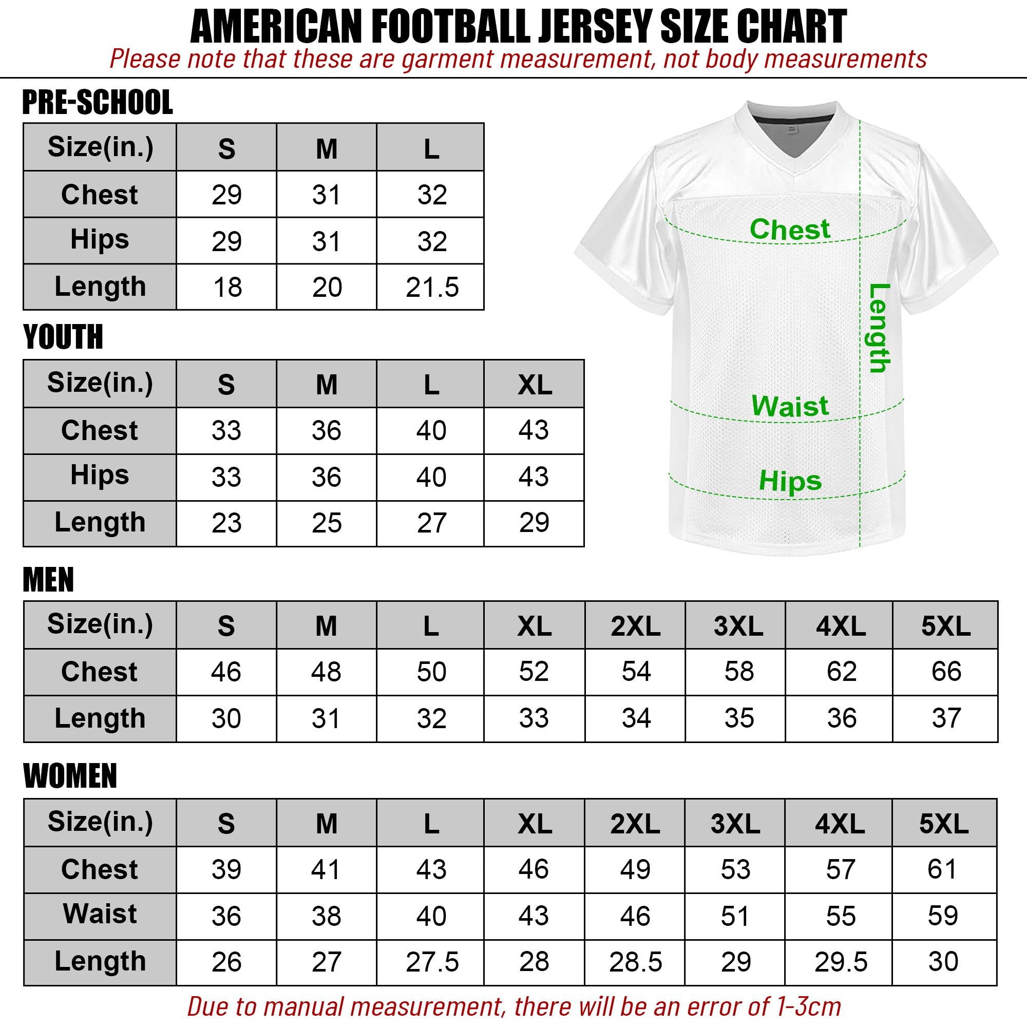 Custom Adult Youth Kids Football Jersey with Personalized Team Name number Player Team uniform Fan Jersey Concert Outfit Football Game Day