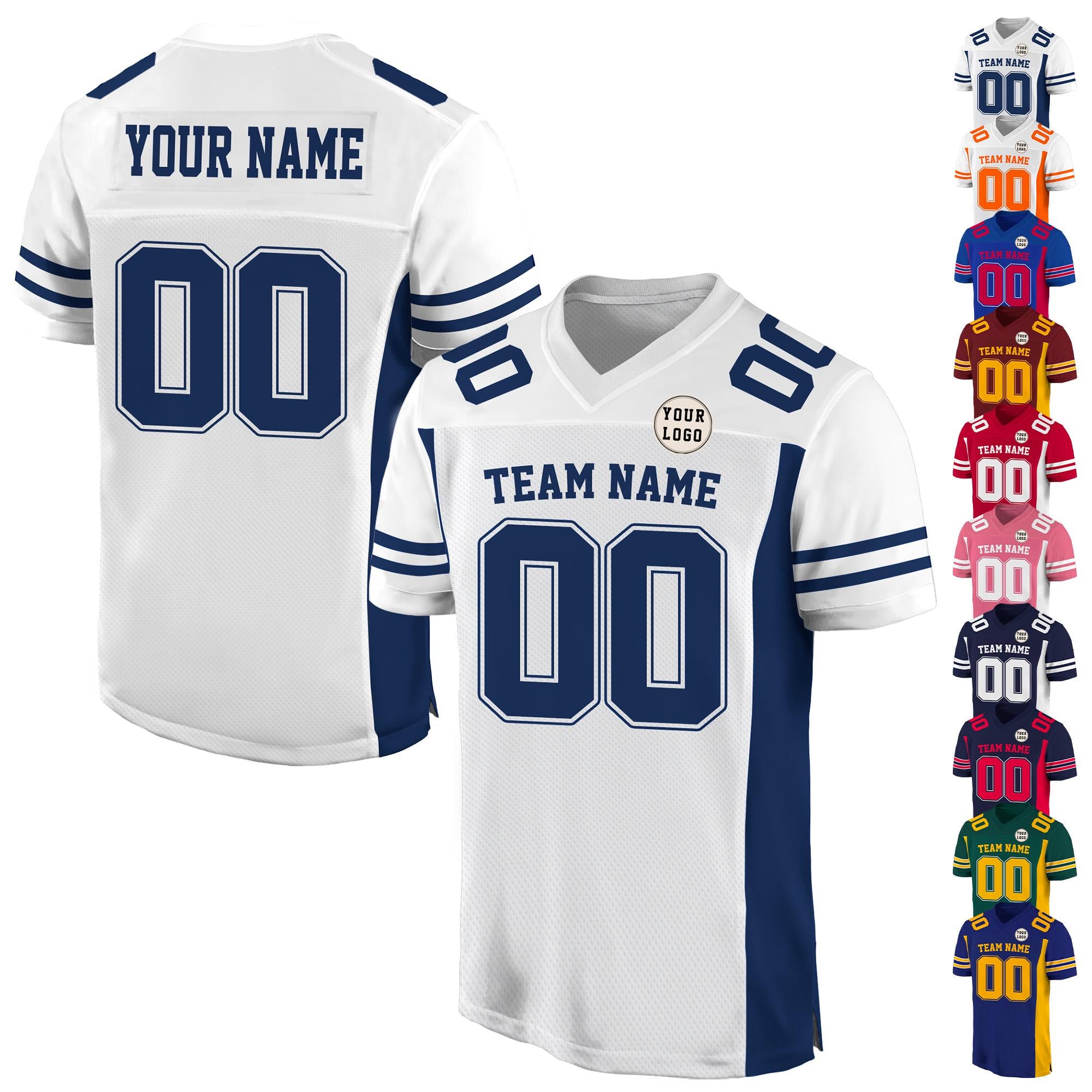 Custom Football Jersey for Adult Kid, Customized Team Name Number Football Team Jersey Shirt, Personalized College Football Team Fans Jersey