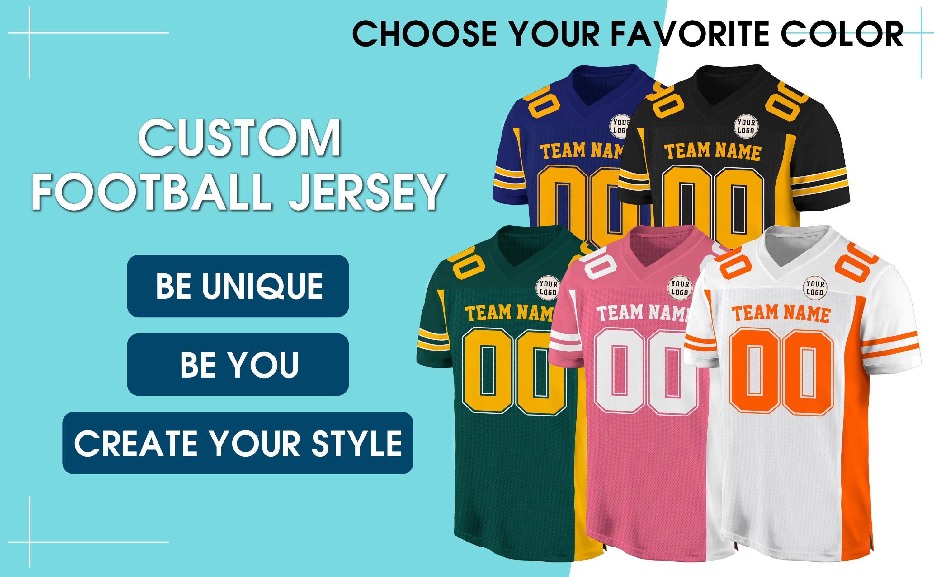 Custom Football Jersey for Adult Kid, Customized Team Name Number Football Team Jersey Shirt, Personalized College Football Team Fans Jersey
