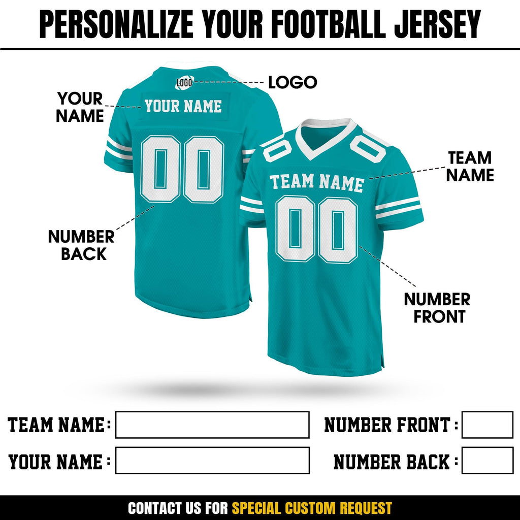 Custom Men Women Youth Kid American Football Jersey, Personalized Football Jersey, Customized Team Name Number Football Team Jersey Shirt
