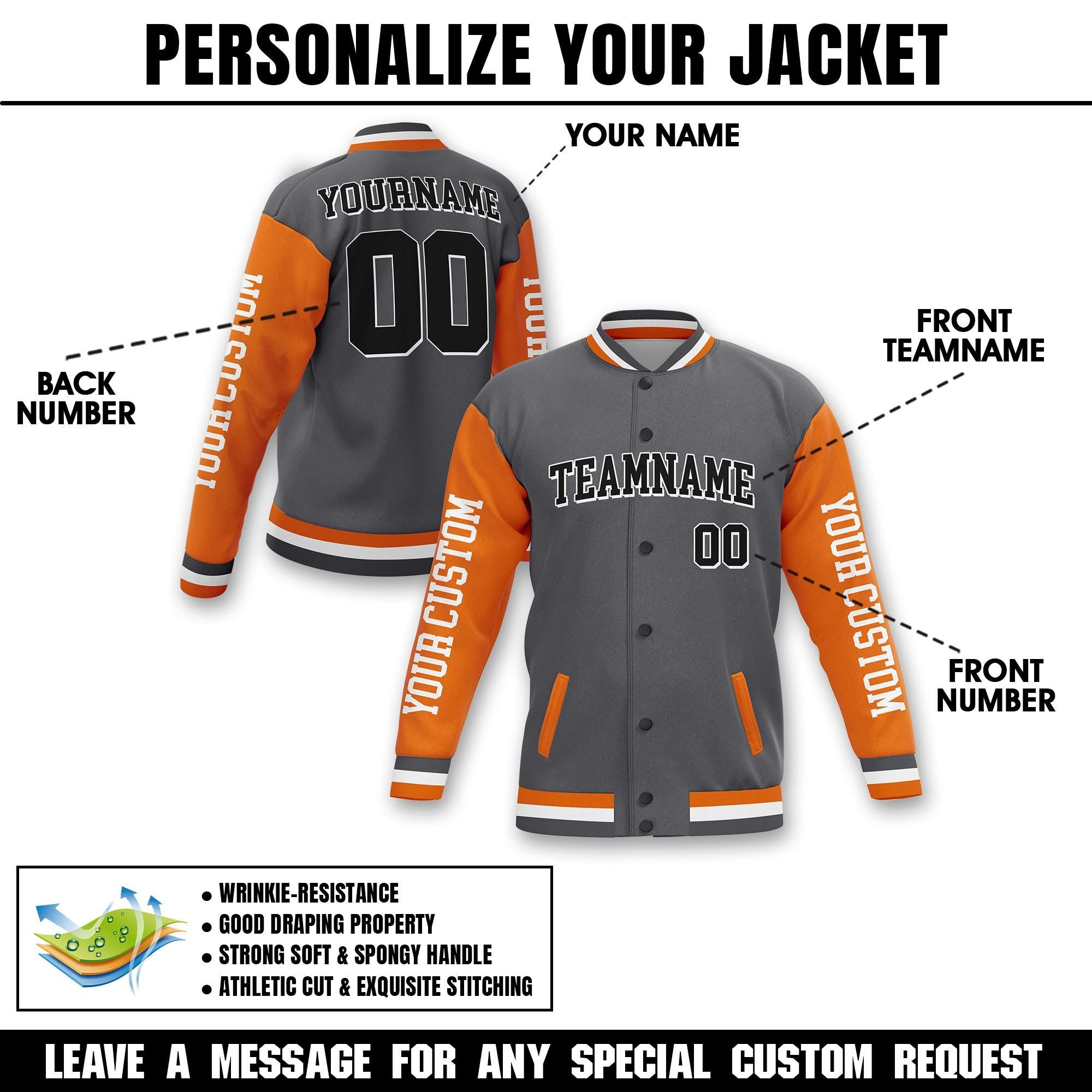 Personalized Adult Varsity Jacket for Men Women Youth, Custom Baseball Jacket Letterman College, Baseball Style Jacket Unisex