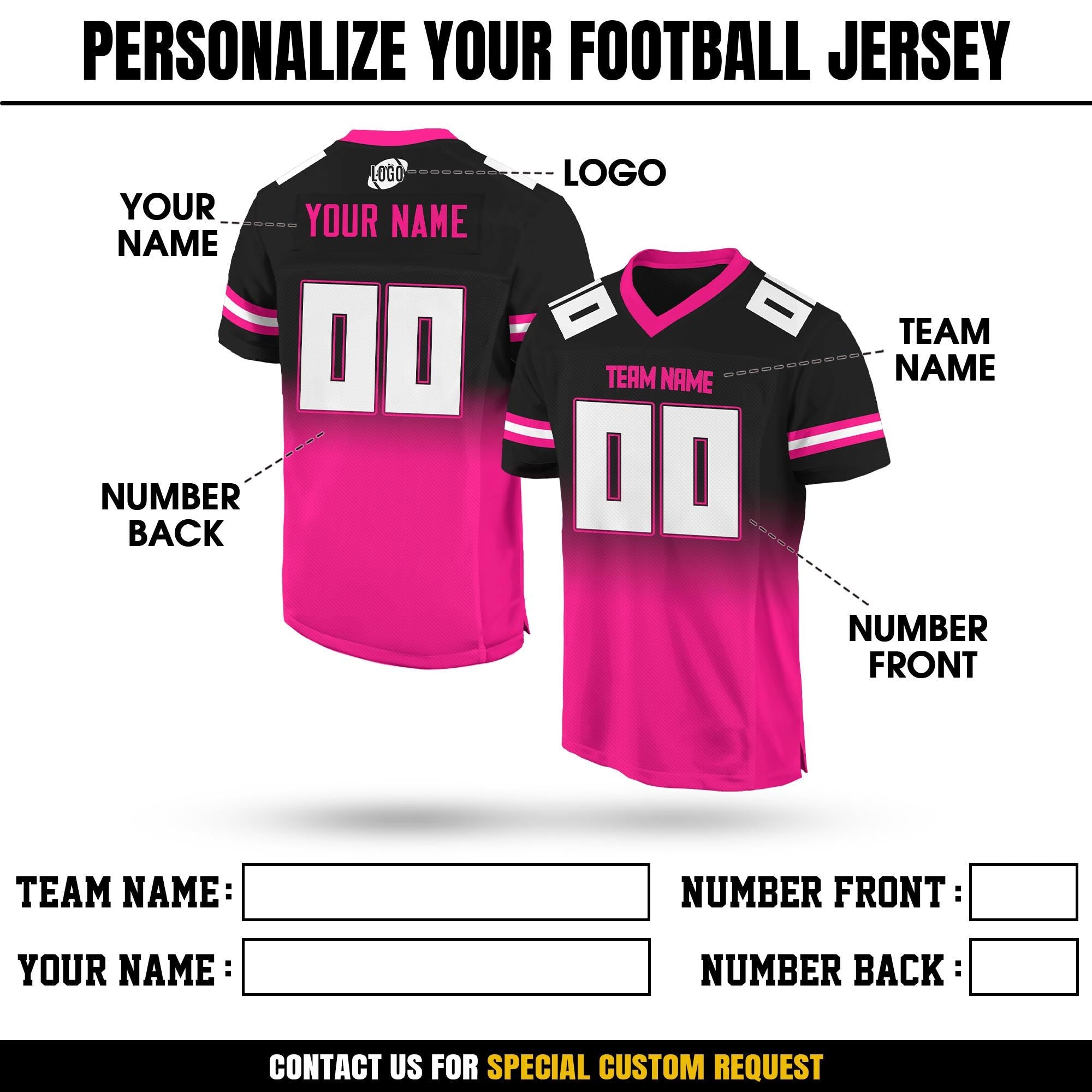 Custom Football Jersey For Men Women Youth Kid, Customized Team Name Number Football Team Jersey Shirt, Gift For Fan Football Team Shirt