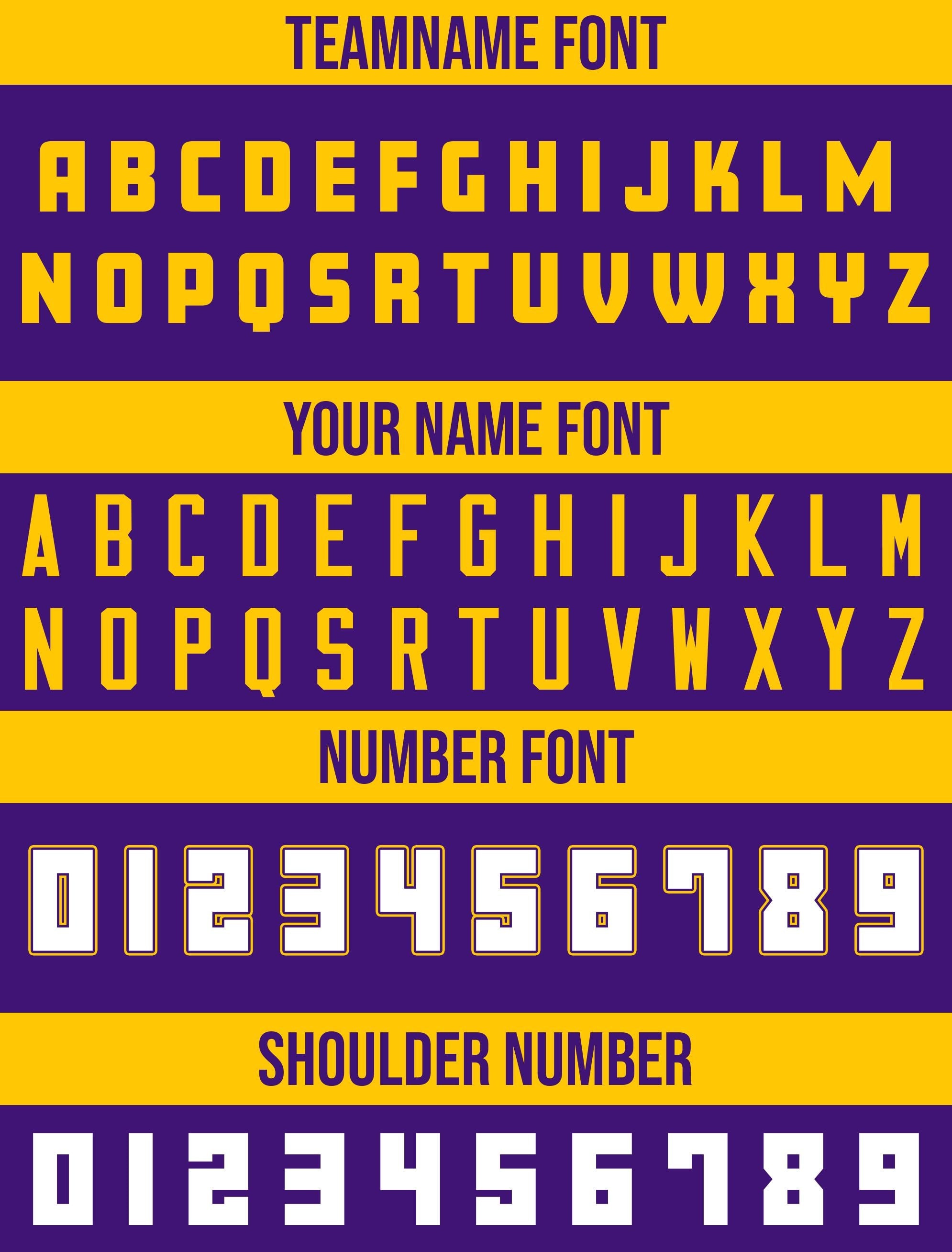 Personalized Team Name & Number Football Jersey For Women Men Youth, Custom Front Back Football V-neck shirt, Gradient Purple Yellow Jersey