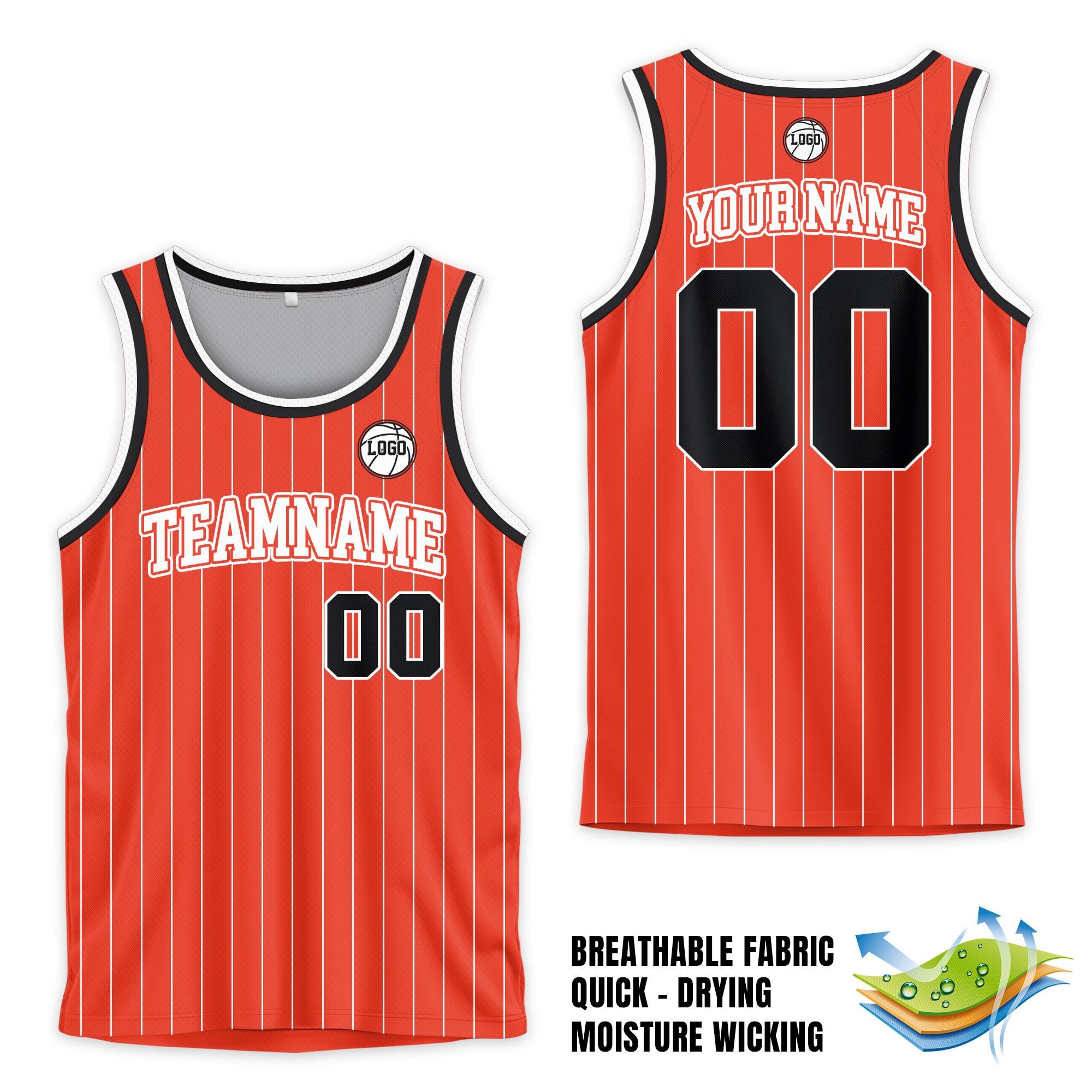 Custom Team Name Number Pinstripe Basketball Jersey For Adult Kid, Personalized Basketball Jersey, Game Day Outfit For Basketball Fans Gifts