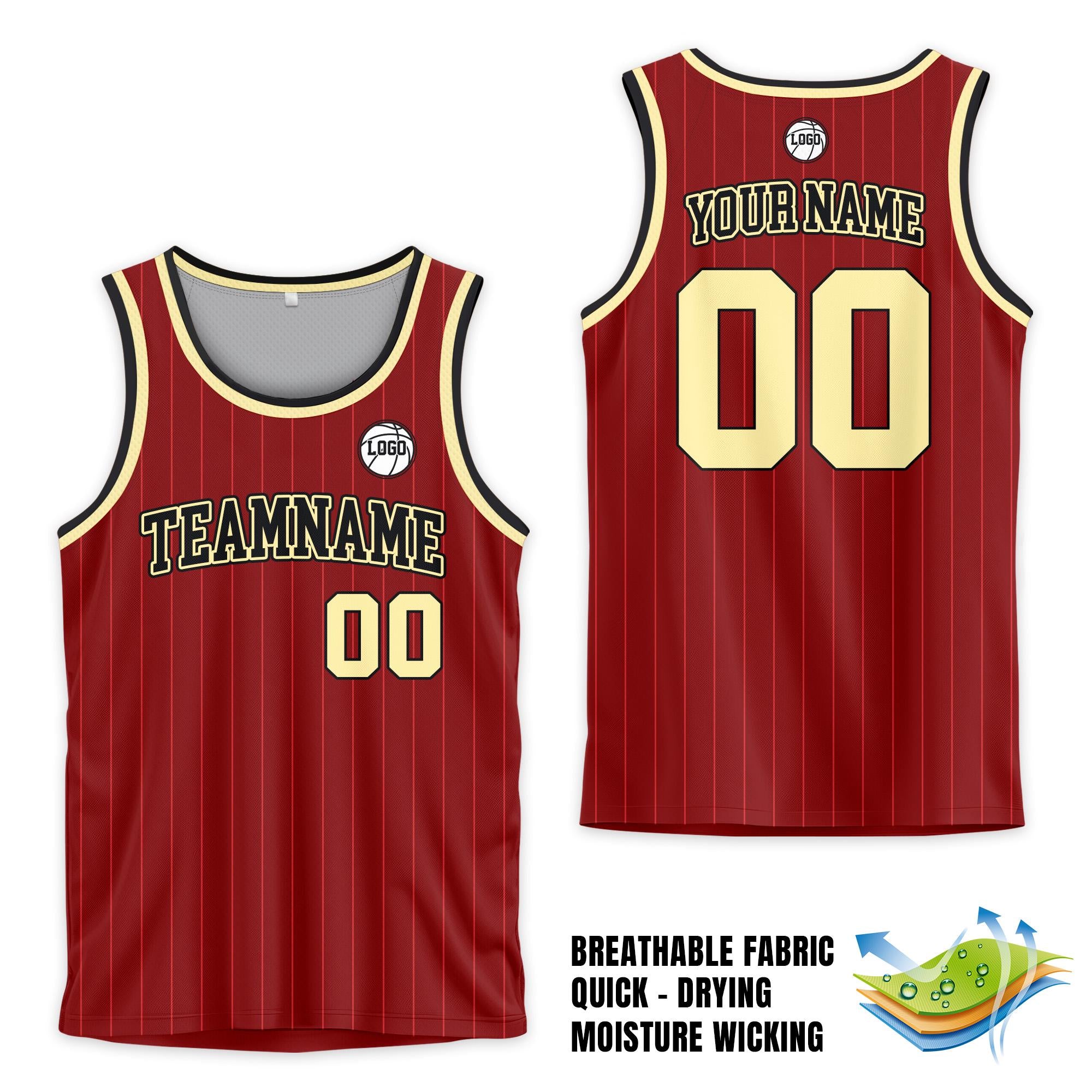 Personalized Team Name Number Basketball Jersey For Adult Youth Kid, Custom Basketball Jersey Pinstripe Sleeveless Jerseys Basketball Party