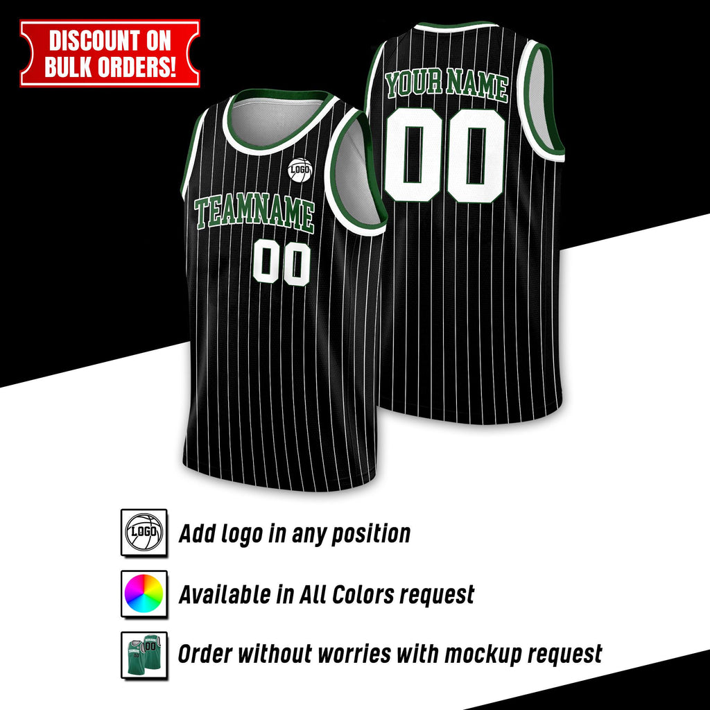 Custom Basketball Jersey For Men Women Youth Kid, Personalized Team Name Number Basketball Jersey, Youth Basketball Team Fans Jersey Black