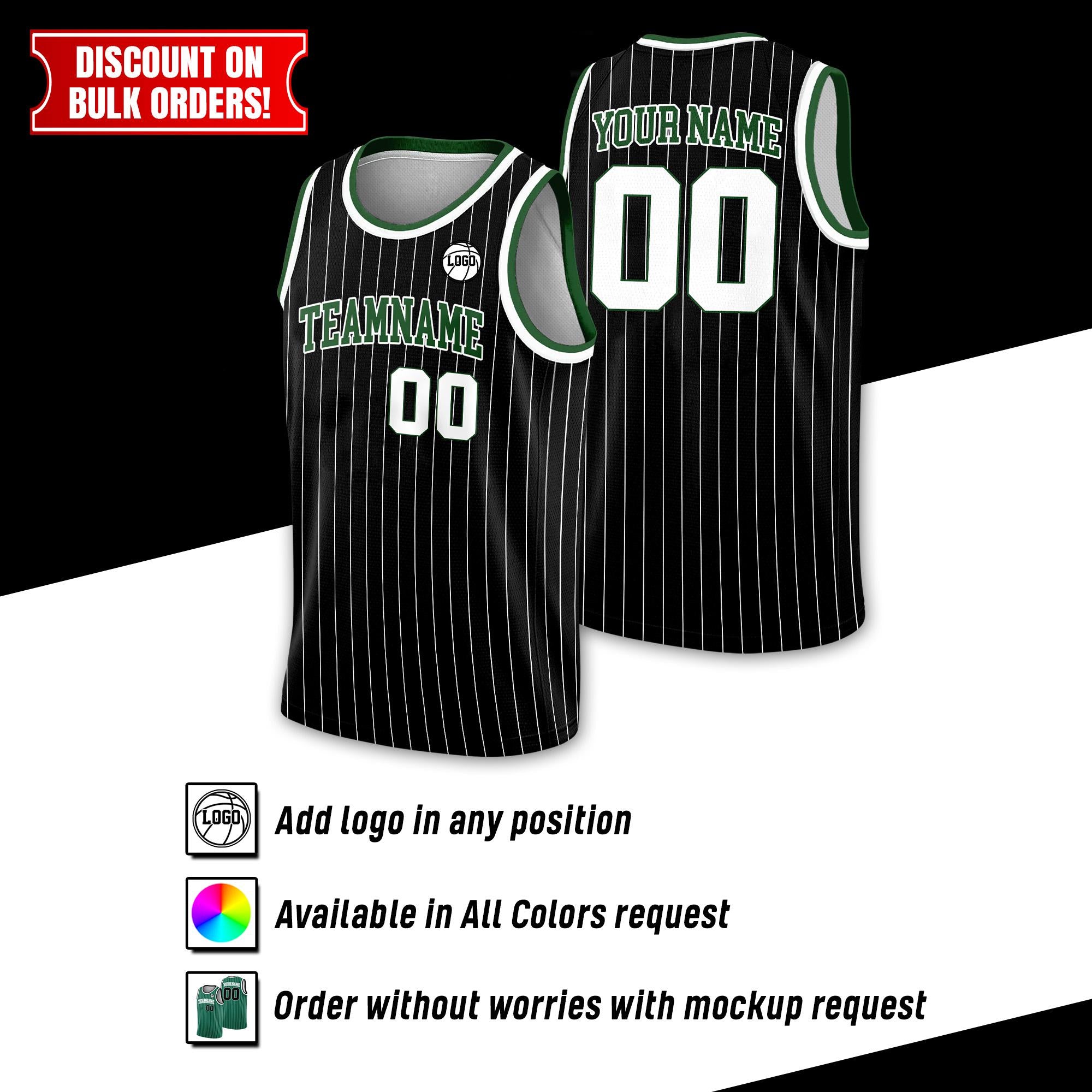 Custom Basketball Jersey For Men Women Youth Kid, Personalized Team Name Number Basketball Jersey, Youth Basketball Team Fans Jersey Black