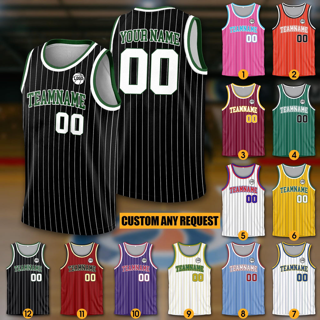 Custom Basketball Jersey For Men Women Youth Kid, Personalized Team Name Number Basketball Jersey, Youth Basketball Team Fans Jersey Black