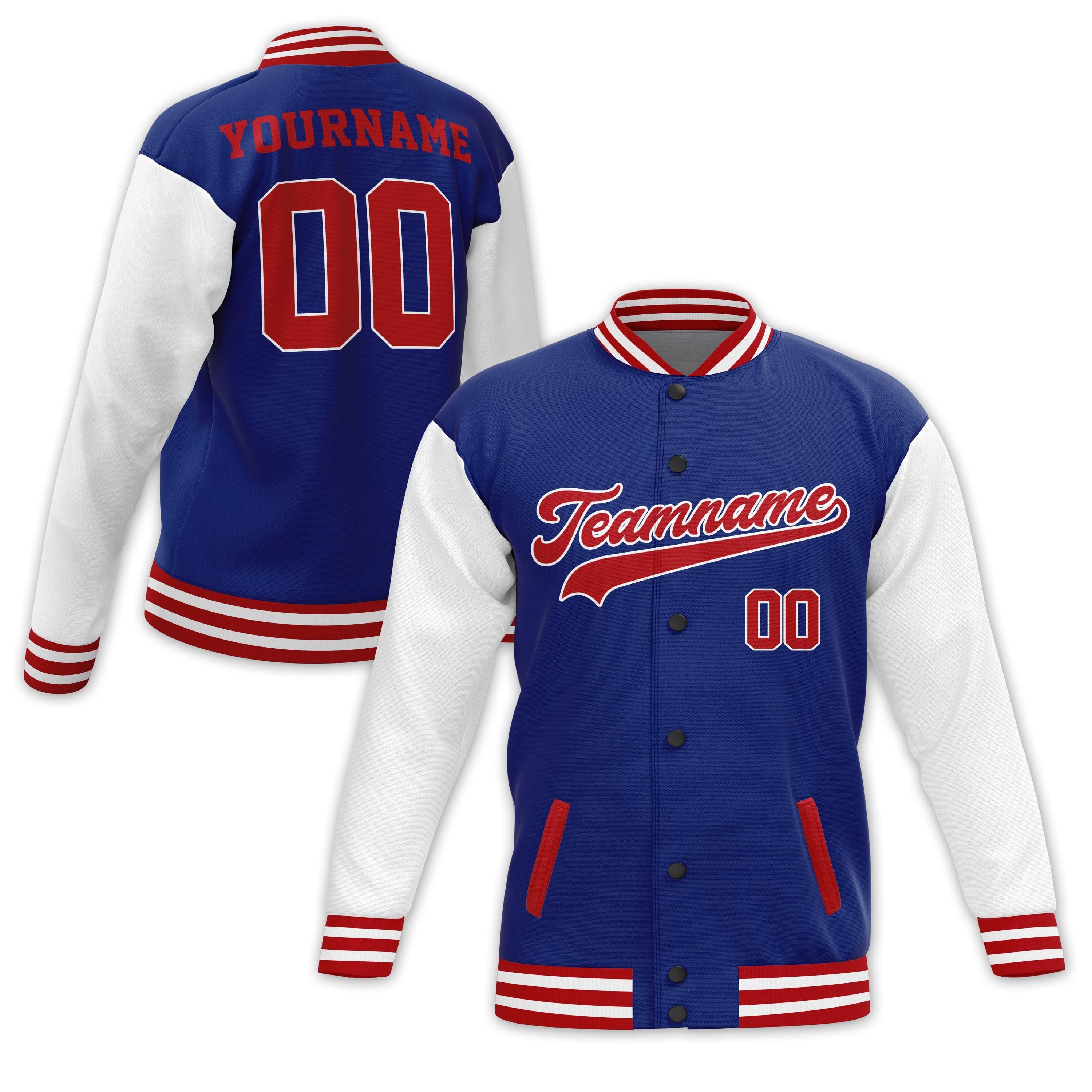 Personalized Jacket with Team Name Name Number for Adults Kid, Make Your Own Style Varsity Unisex Jacket, Customized Fashion Baseball Jacket