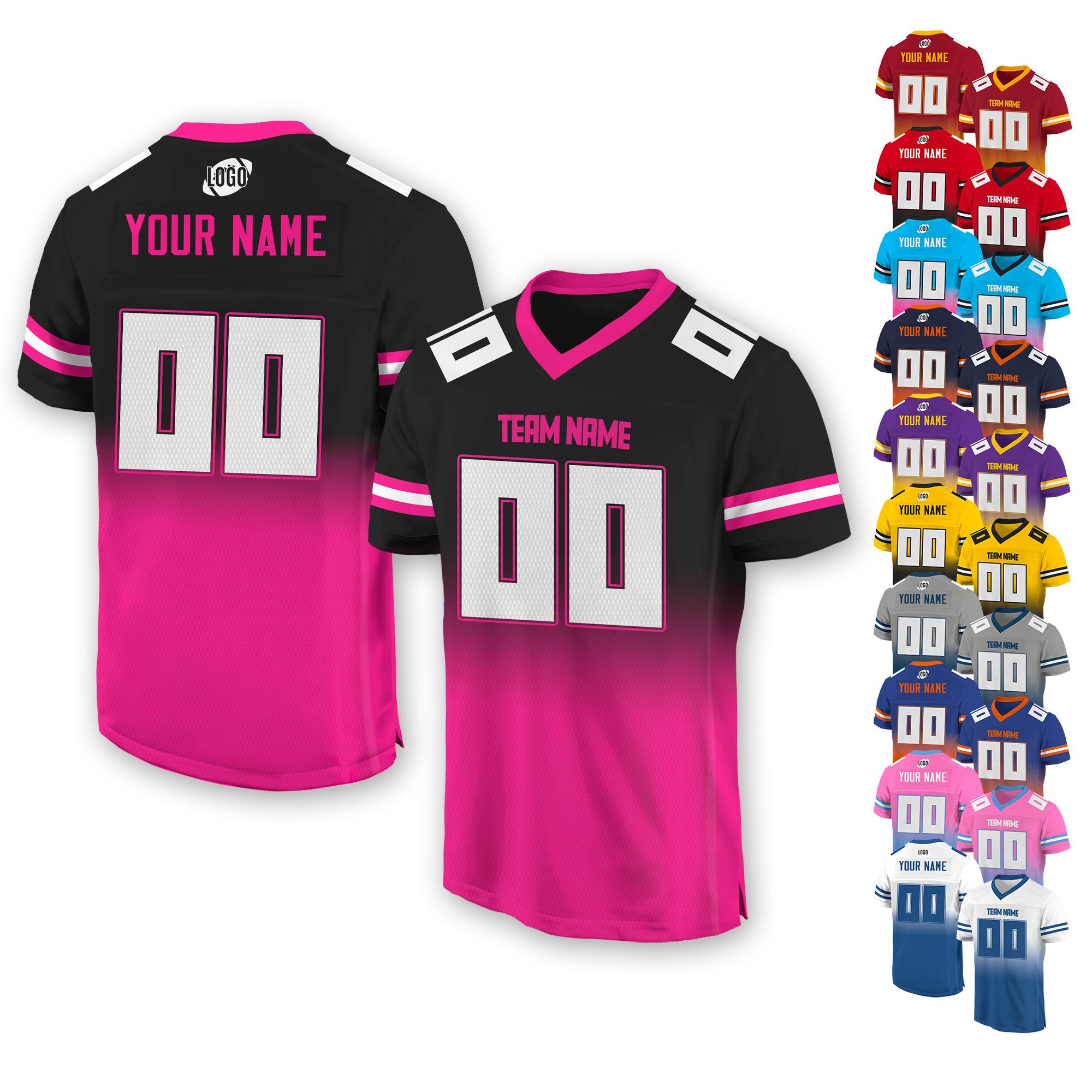 Personalized Team Name & Number Football Jersey Custom For Adult Kid, Custom Football Jersey Shirt American Football Fan Game Day Outfit