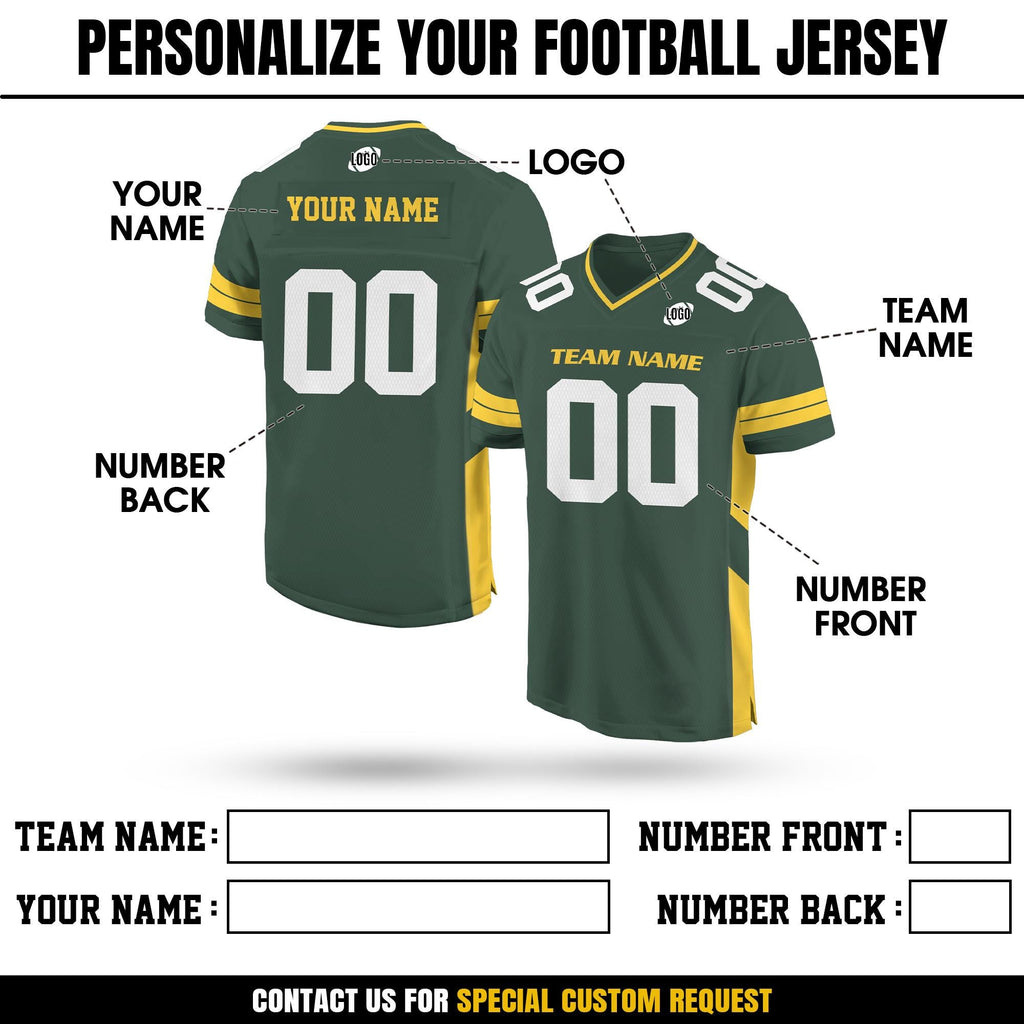 Personalized Team Name & Number Football Jersey Shirt For Adult Kid, Custom Football Jersey Shirt, Game Day Outfit, Gifts For Football Fans