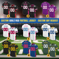 Personalized Team Name Number Logo Football Jersey Shirt For Men Women Youth Kid, Custom Football Team Jersey Gifts For Football Fans