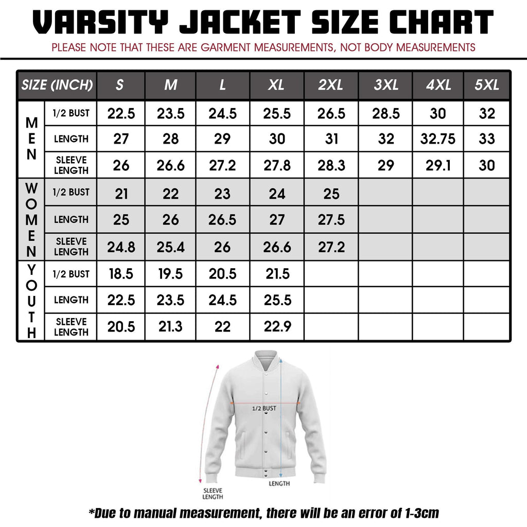 Custom Varsity Jacket with Team Name Name Number Logo for Men Women Youth, Customized High School Baseball Jacket Letterman College