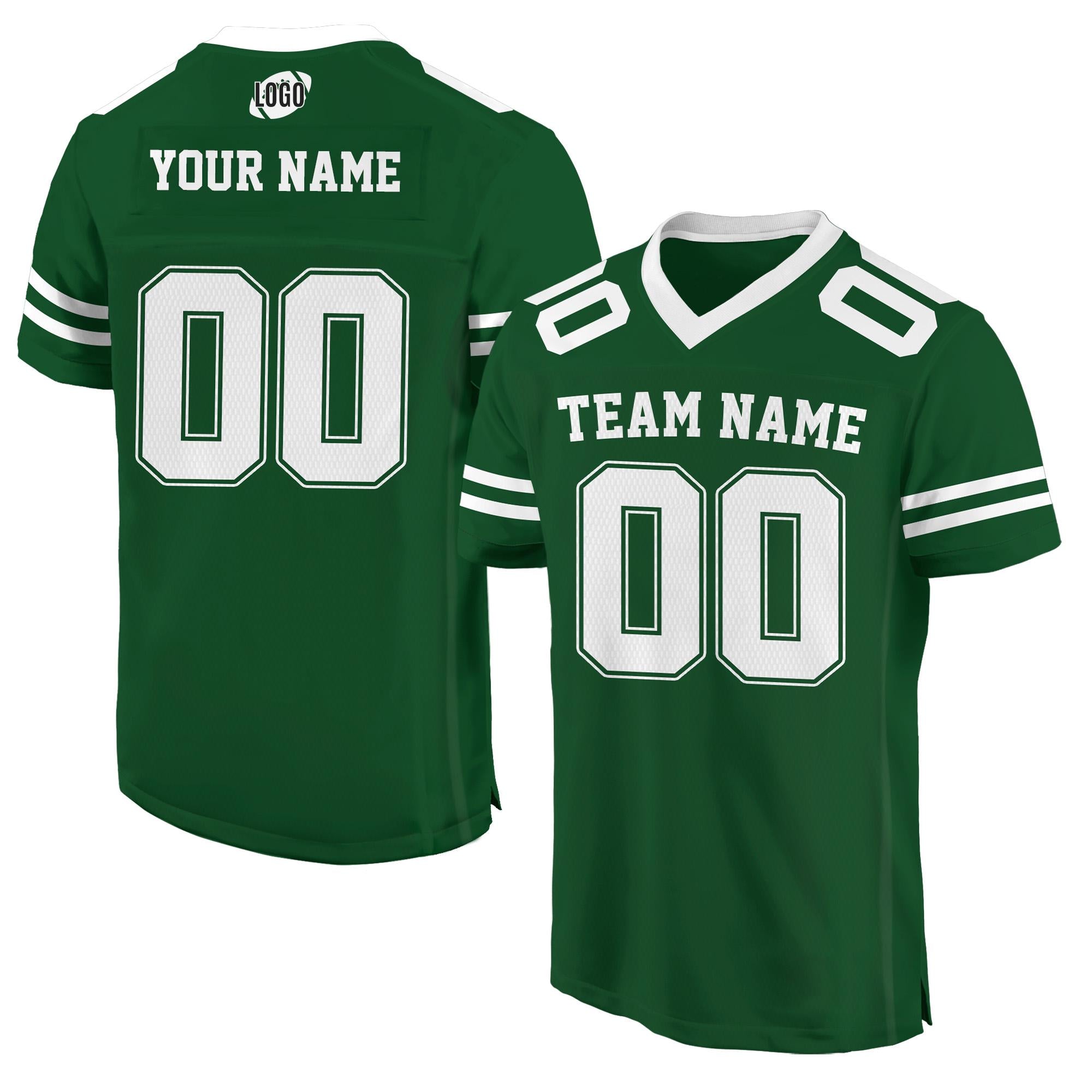 Custom Men Women Youth Kid American Football Jersey, Personalized Football Jersey, Customized Team Name Number Football V-neck Mesh Jersey