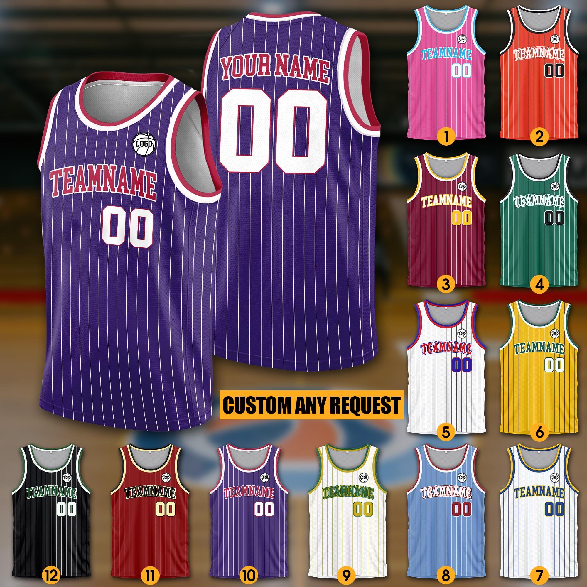 Personalized Team Name Number Basketball Jersey Tank Top For Adult Youth Kid, Custom USA Basketball Jersey Sleeveless in Many Colors & Sizes