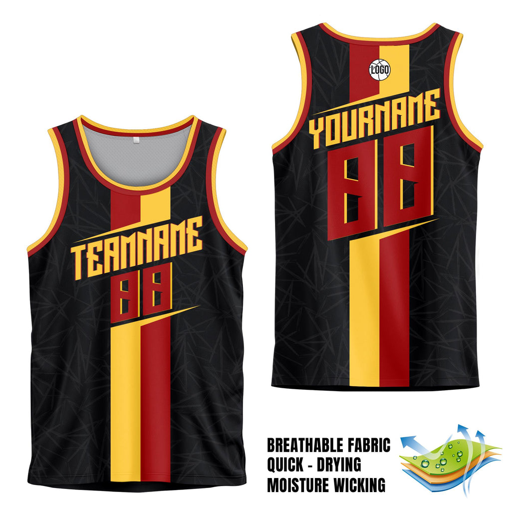 Personalized Team Name Number Basketball Jersey Tank Top For Adult Youth Kid, Custom Basketball Jersey Sleeveless in Many Colors & Sizes