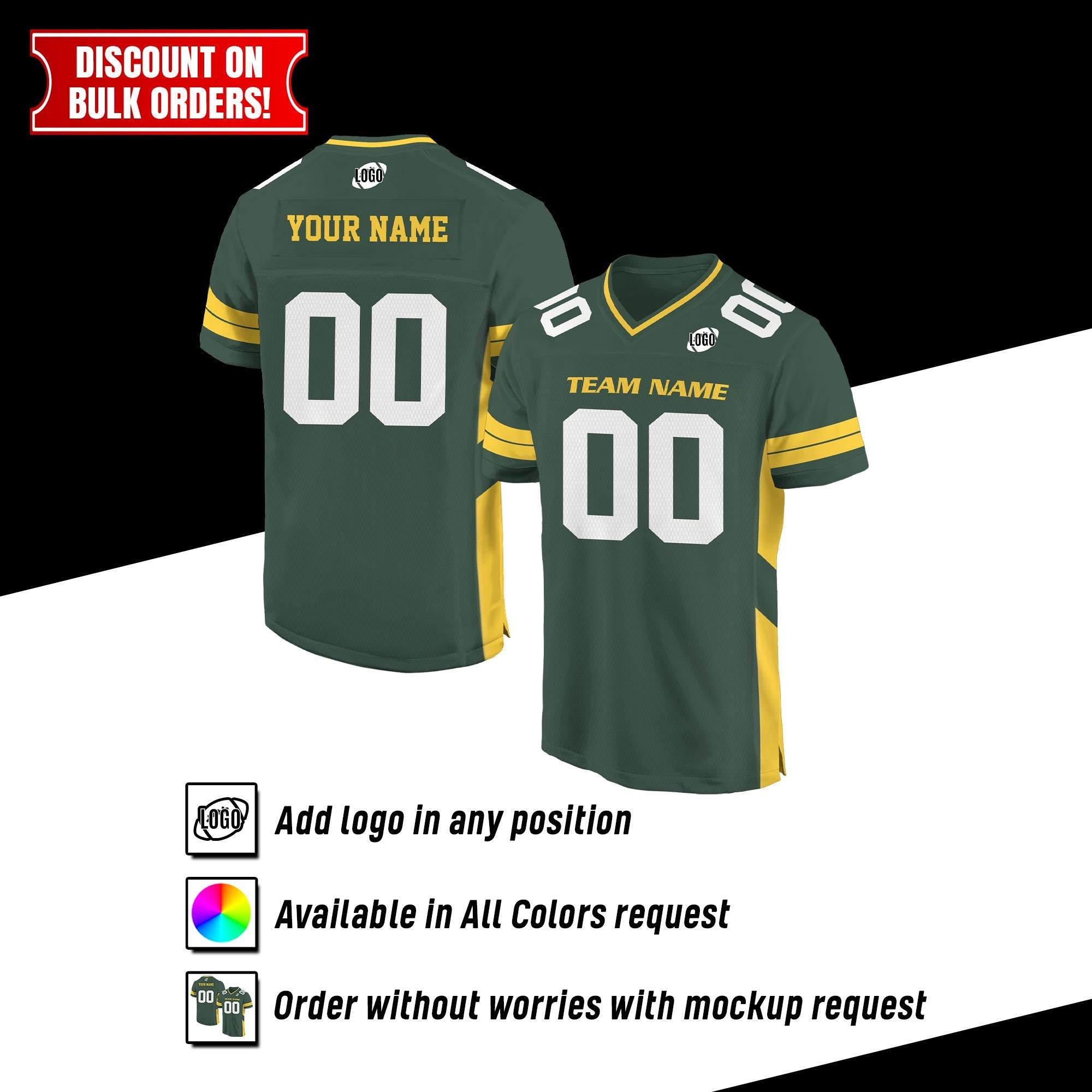 Personalized Team Name & Number Football Jersey Shirt For Adult Kid, Custom Football Jersey Shirt, Game Day Outfit, Gifts For Football Fans