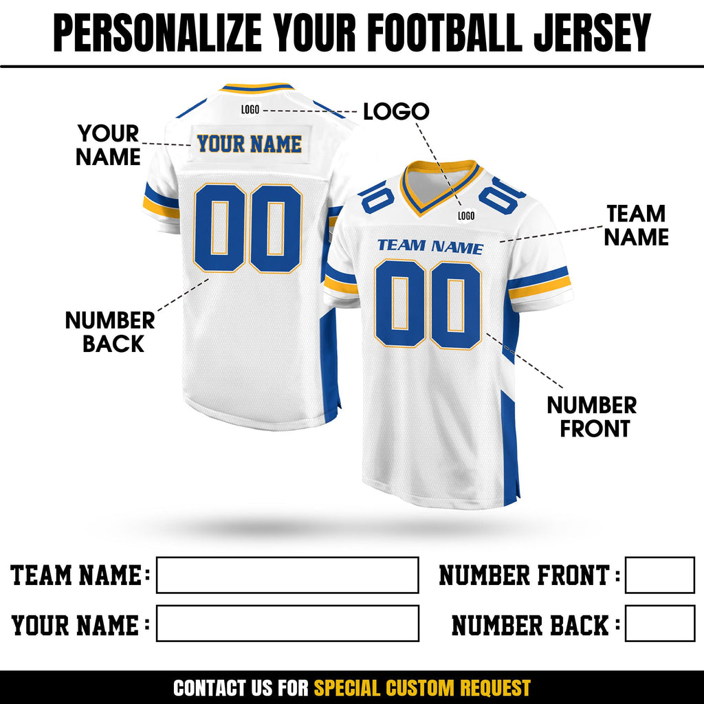 Personalized Team Name Number Logo Football Jersey Shirt For Men Women Youth Kid, Custom Football Team Jersey Gifts For Football Fans